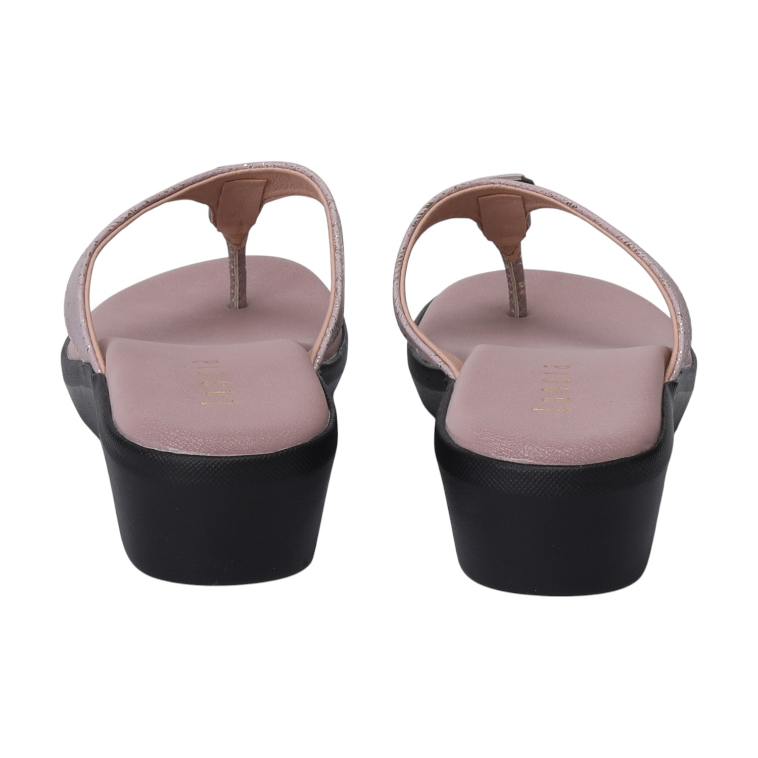 Rose Coloured Casual Wedges for Women