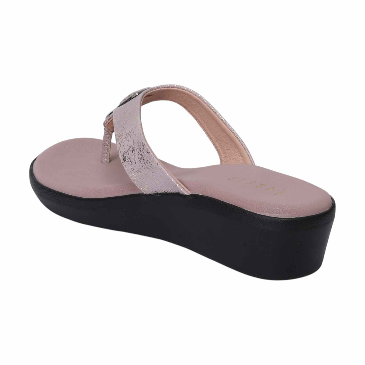 Rose Coloured Casual Wedges for Women