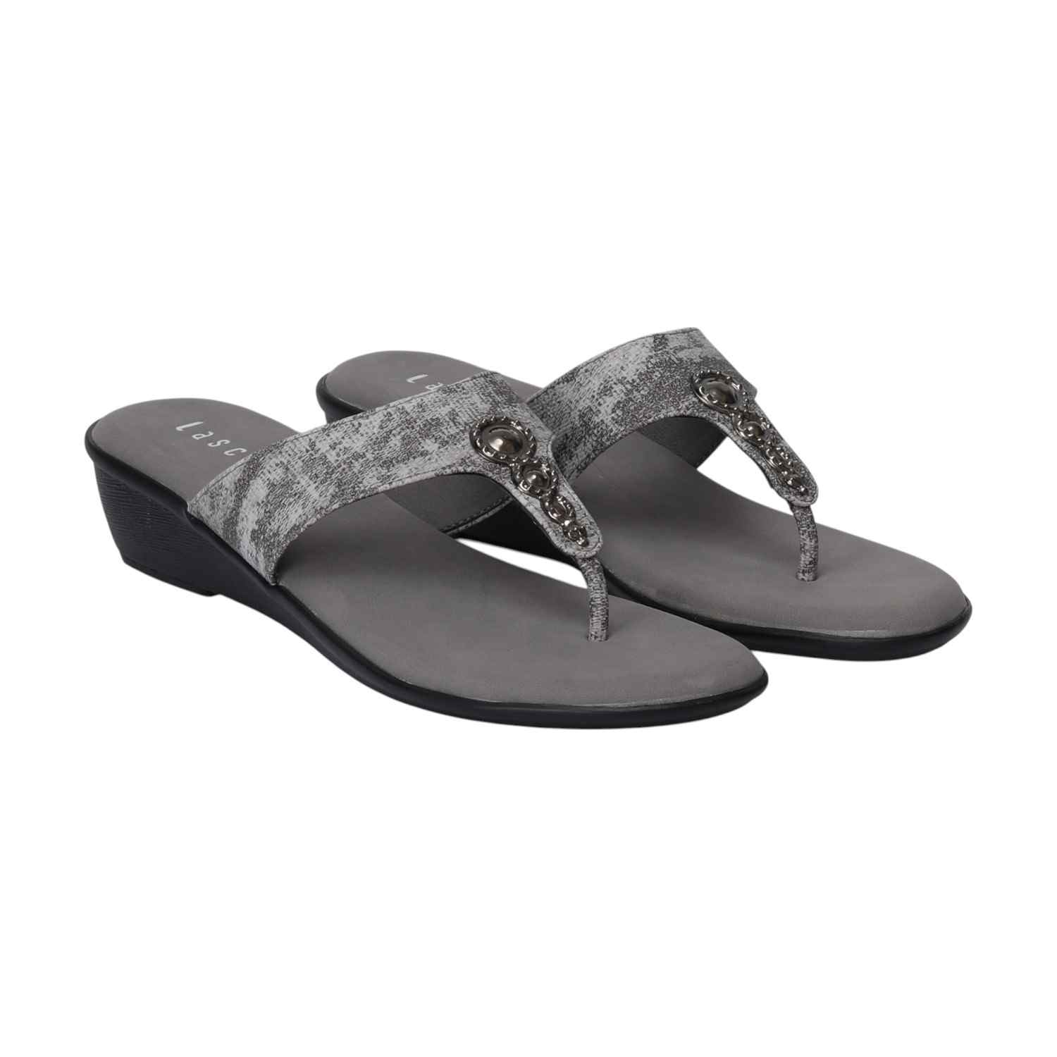 Grey Casual Wedges for Women