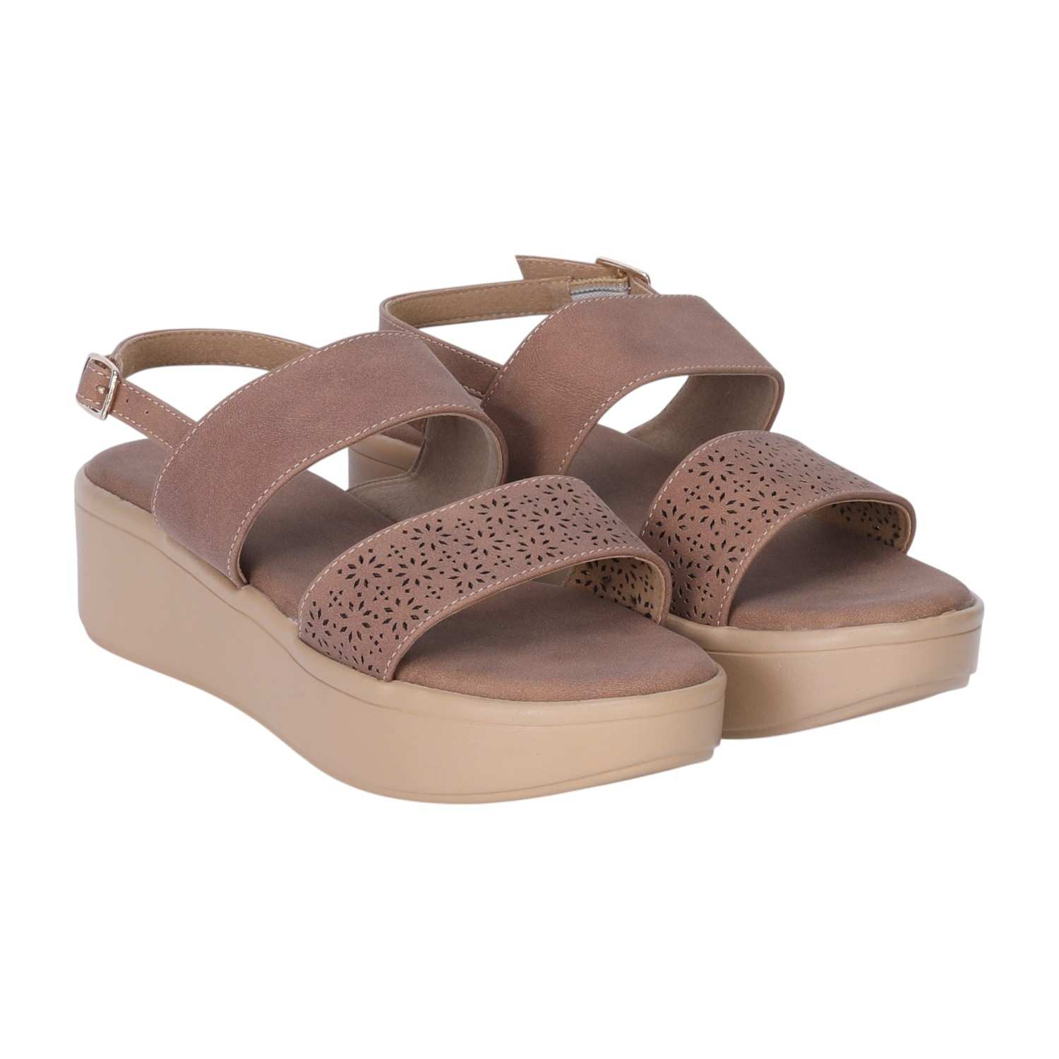 Brown Casual Wedge Sandals for Women