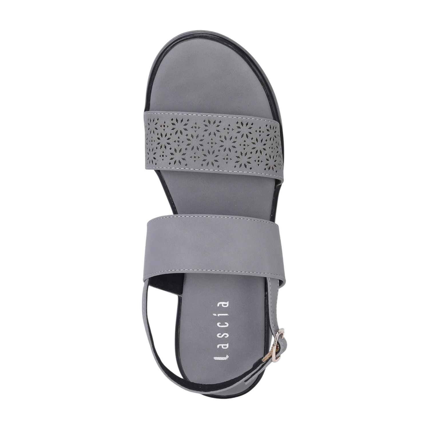 Black Casual Wedge Sandals for Women
