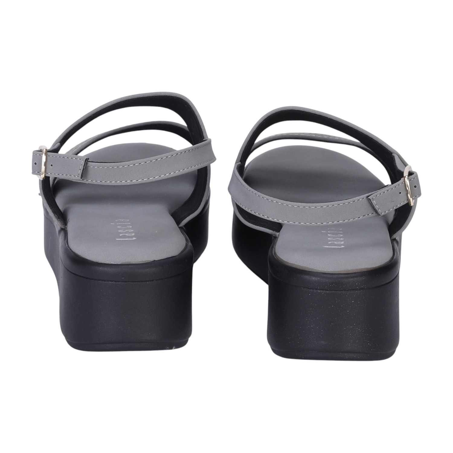 Black Casual Wedge Sandals for Women