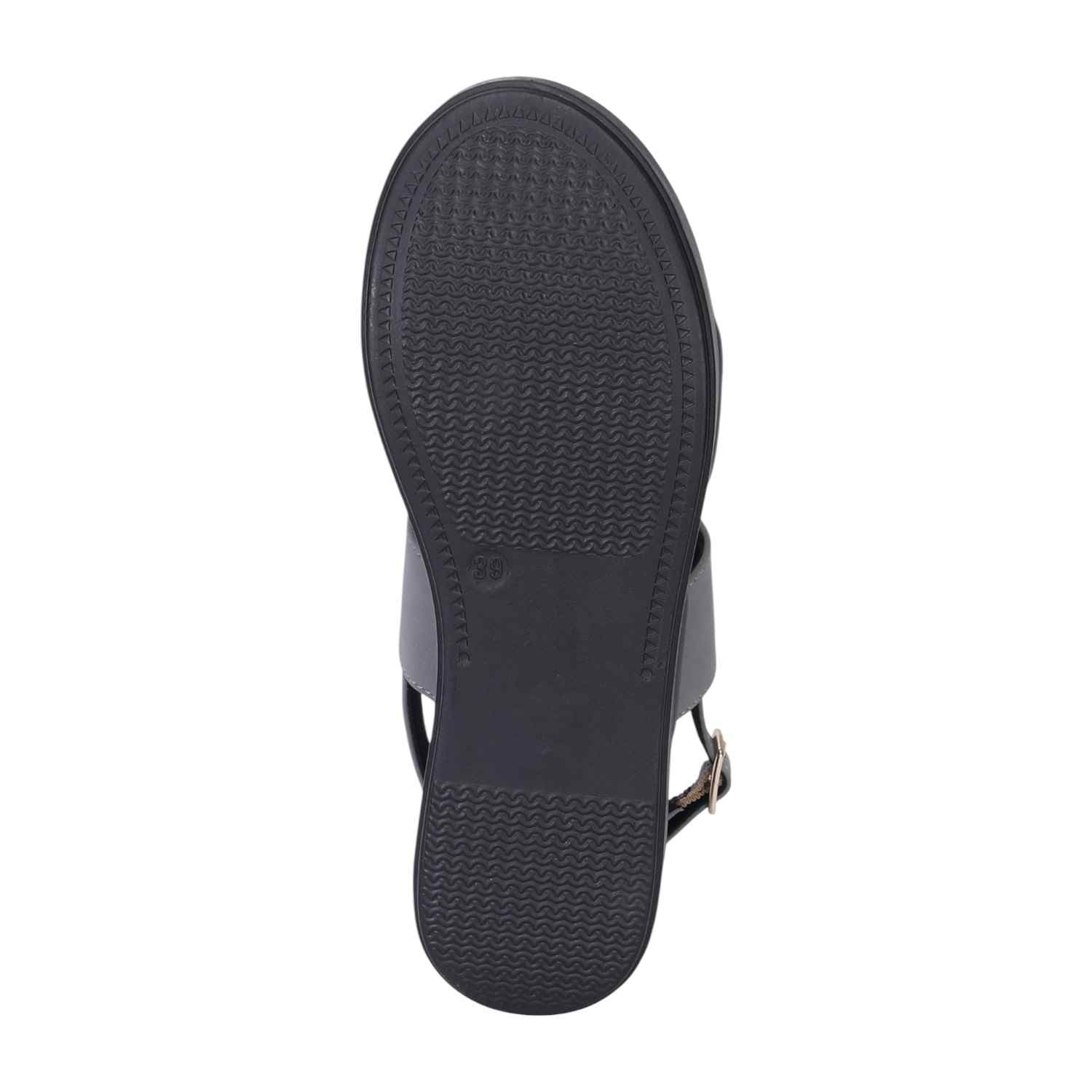 Black Casual Wedge Sandals for Women