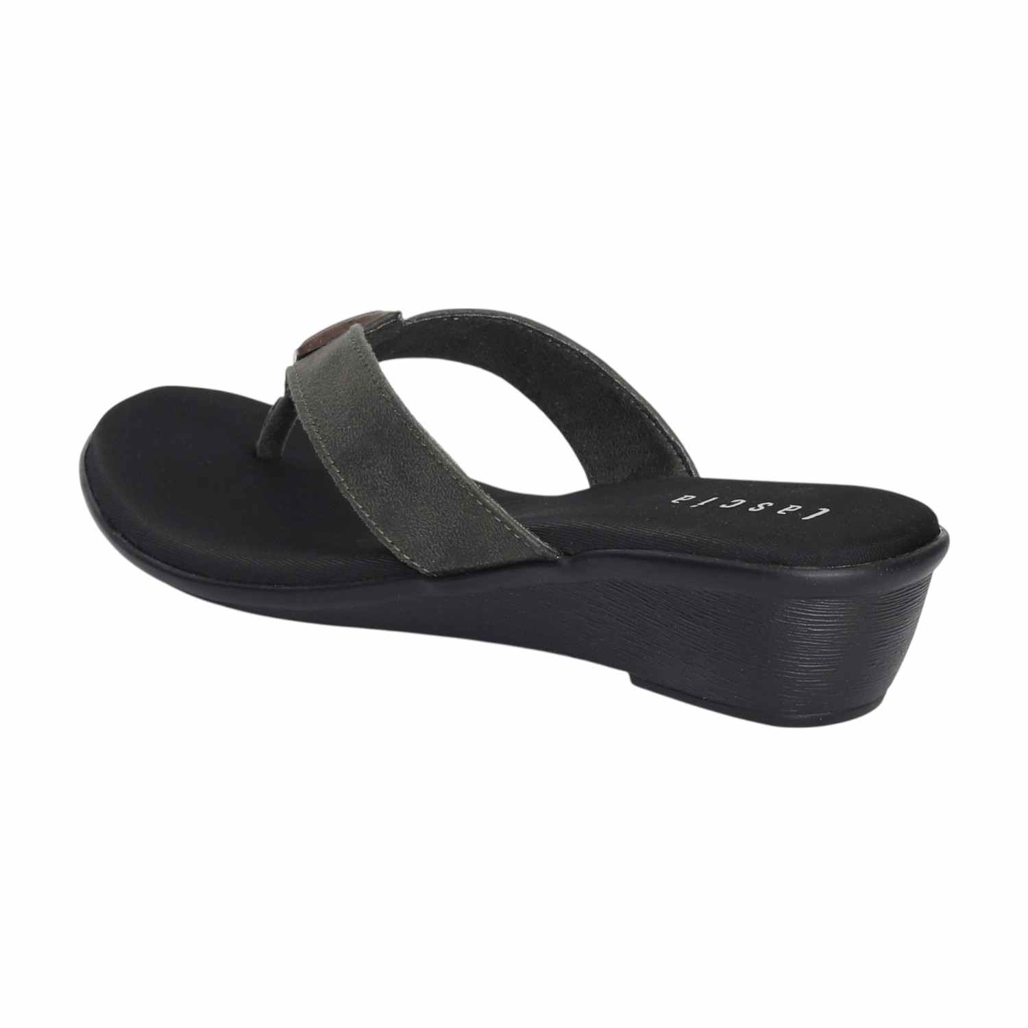 Women Olive Luxe Wedge Sandals