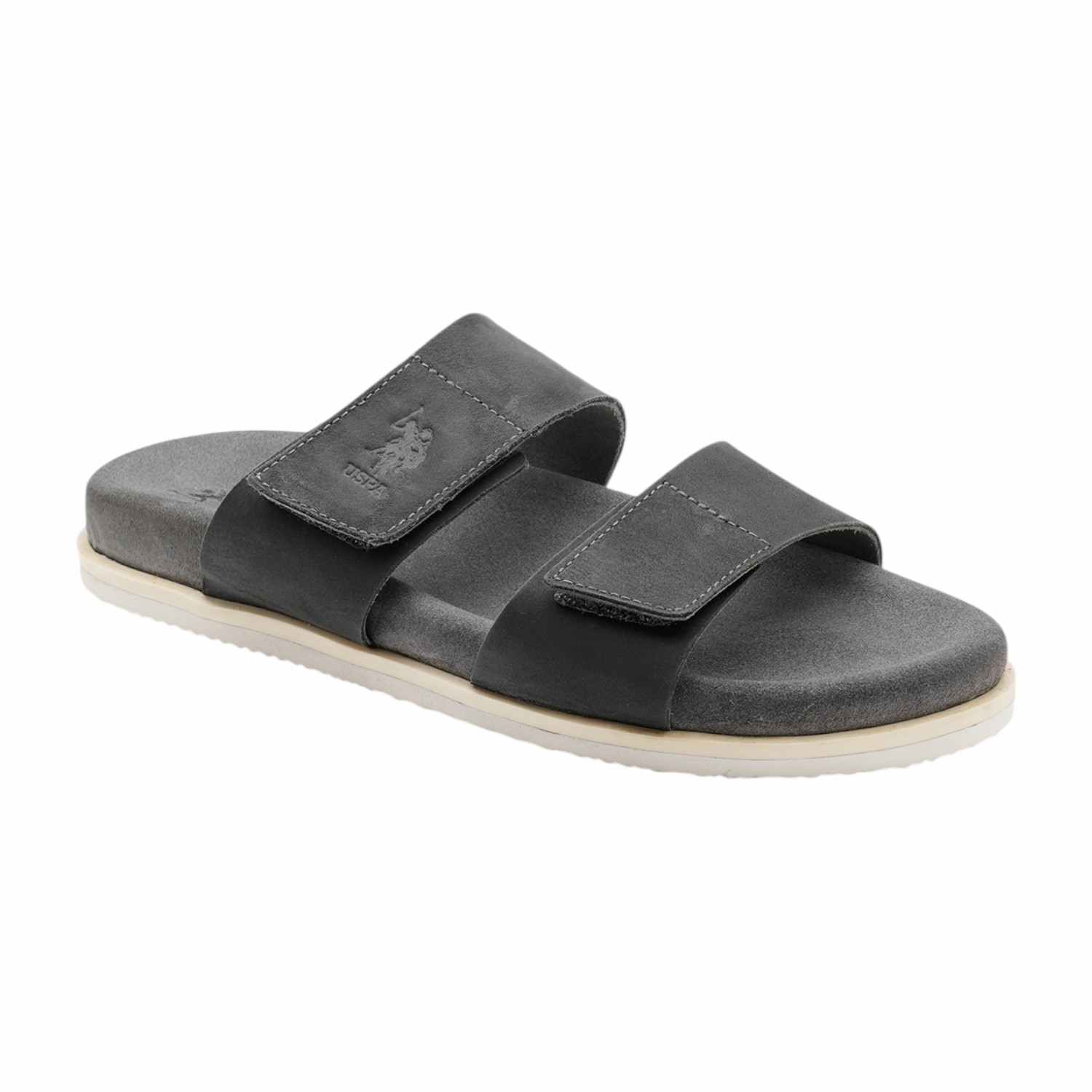 Men Griz Velcro Slippers