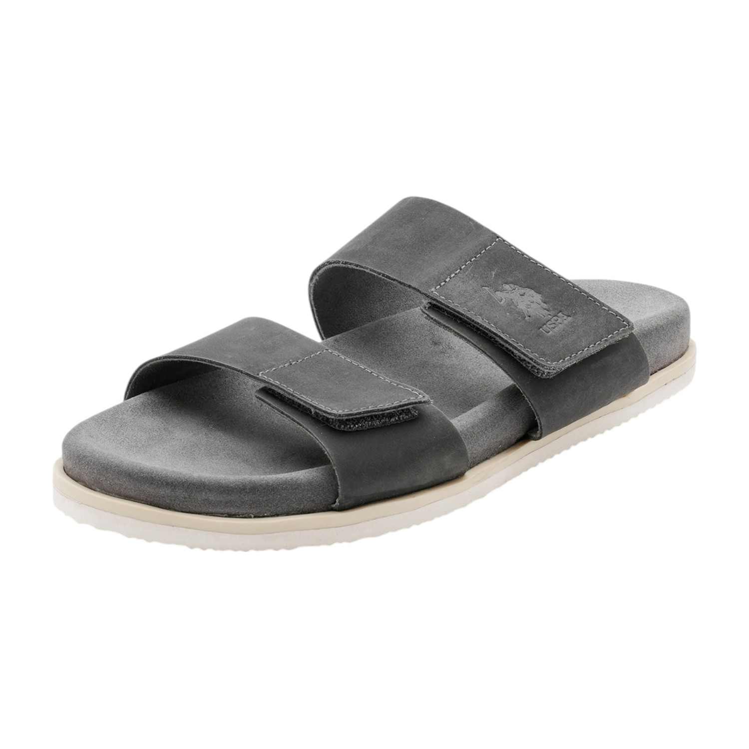 Men Griz Velcro Slippers