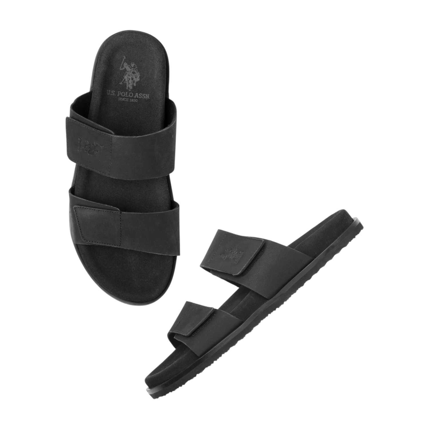 Men Griz Velcro Slippers