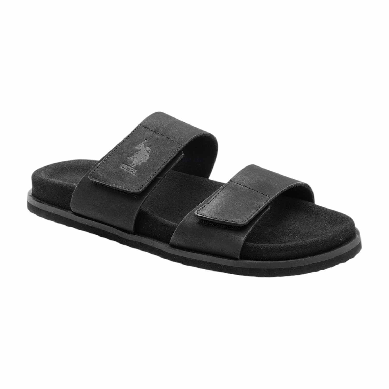 Men Griz Velcro Slippers