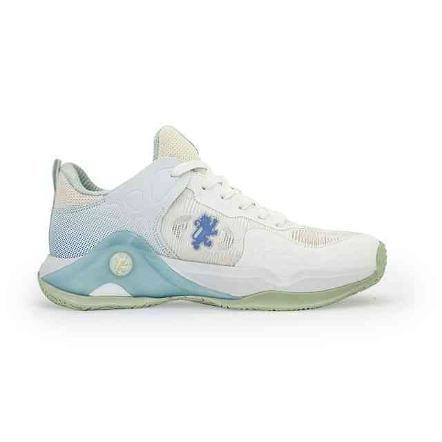 Men’s White and Mint Green Athleisure Shoes