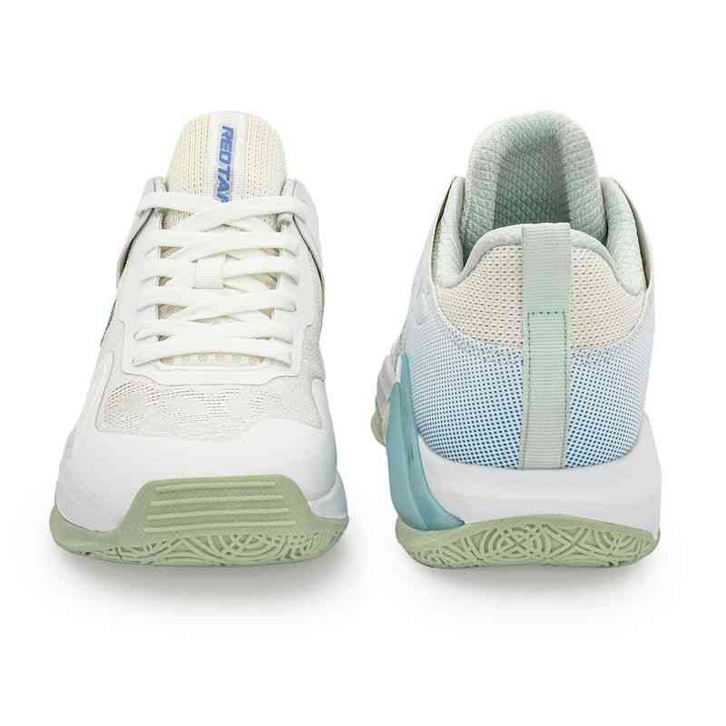 Men’s White and Mint Green Athleisure Shoes