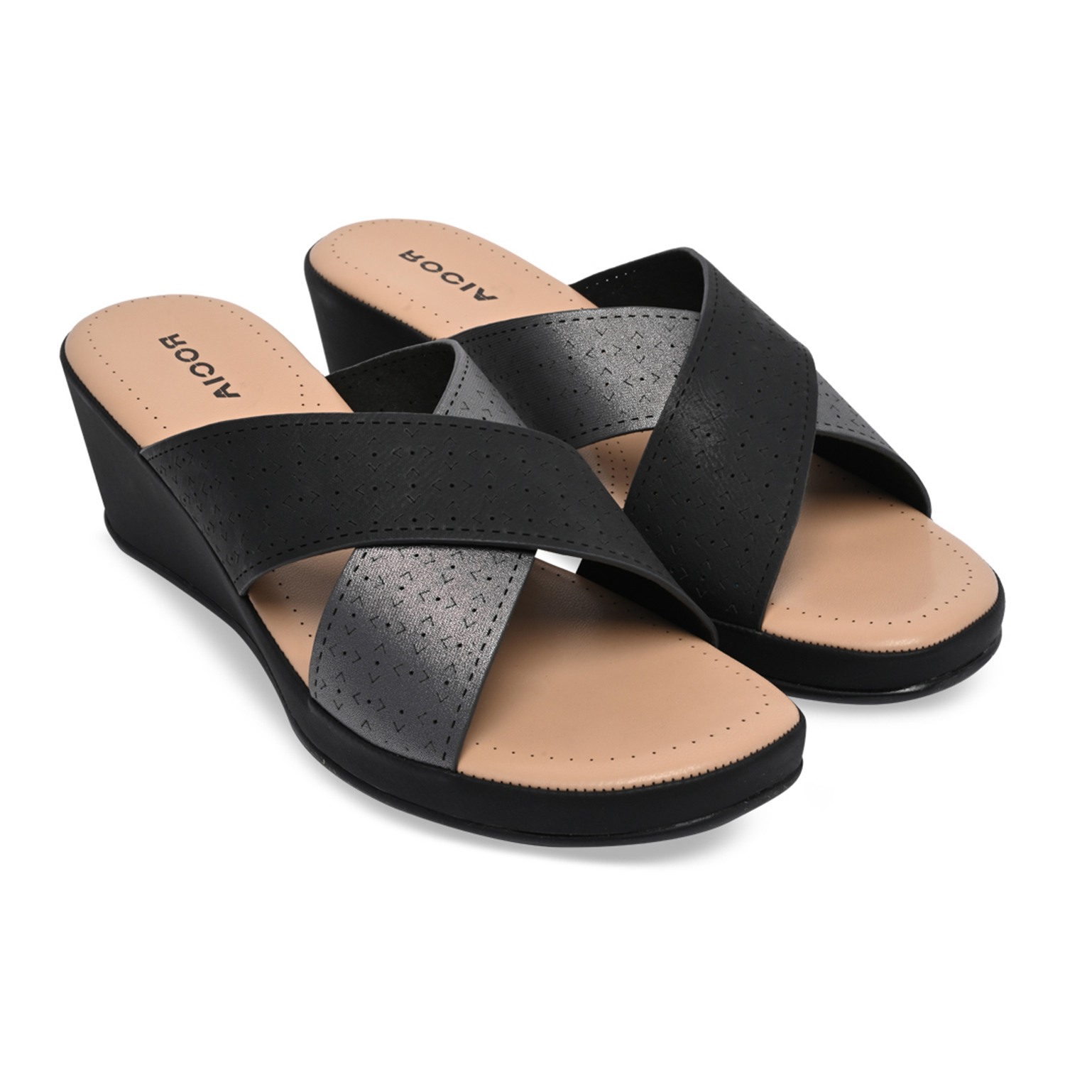 Women Criss Cross Wedges