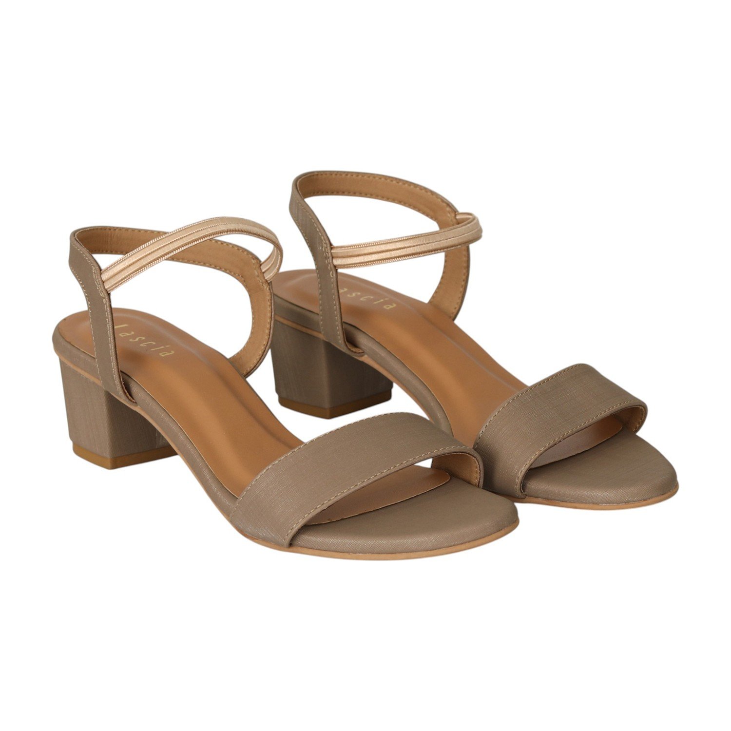 Women SoftTan Glow Block Sandals