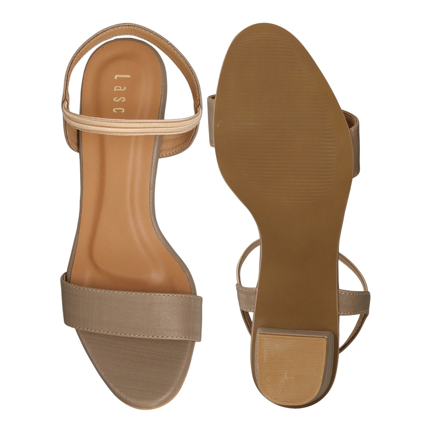 Women SoftTan Glow Block Sandals