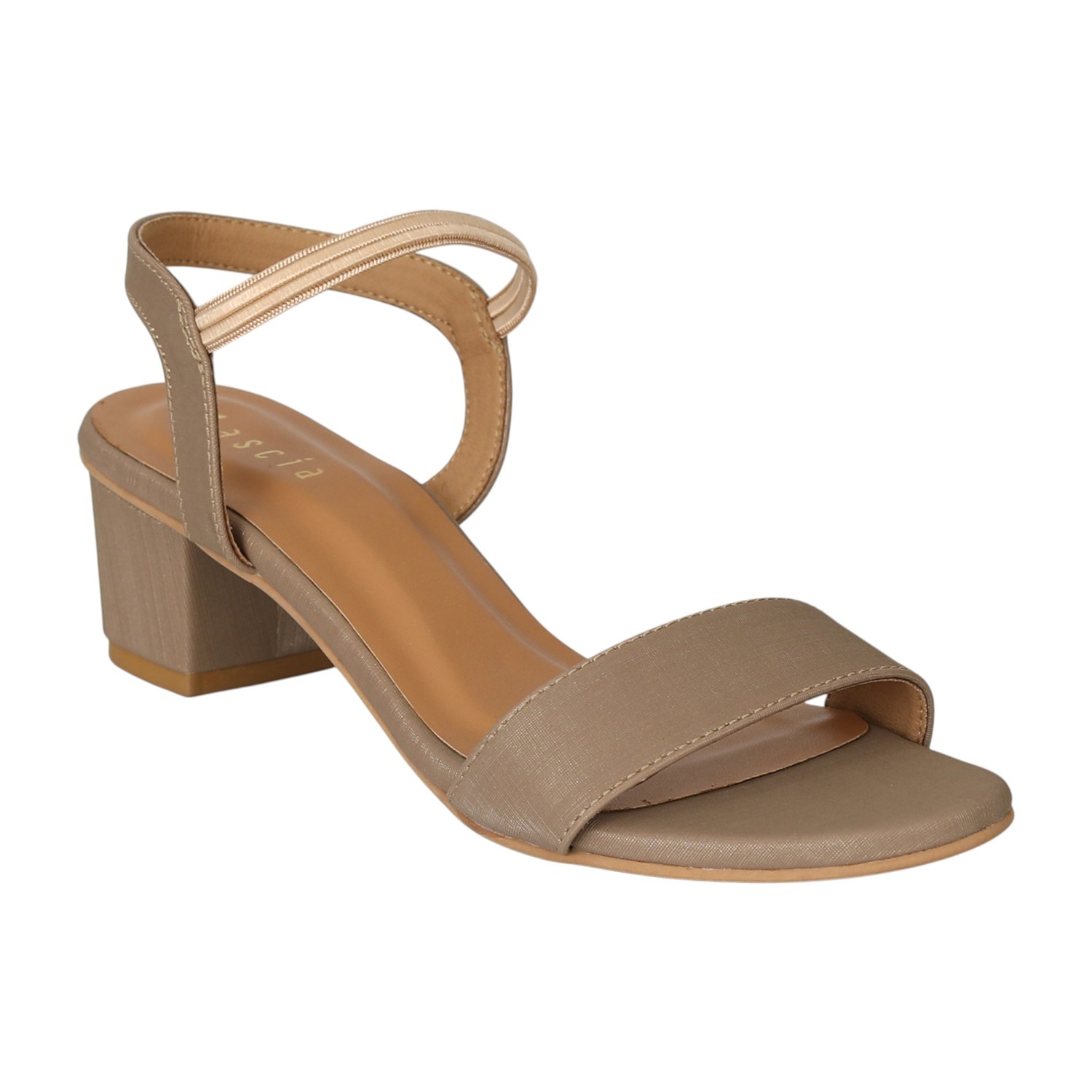 Women SoftTan Glow Block Sandals