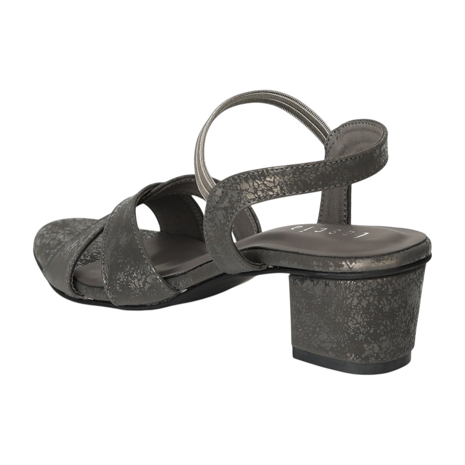 Women Navy Luxe Block Sandals