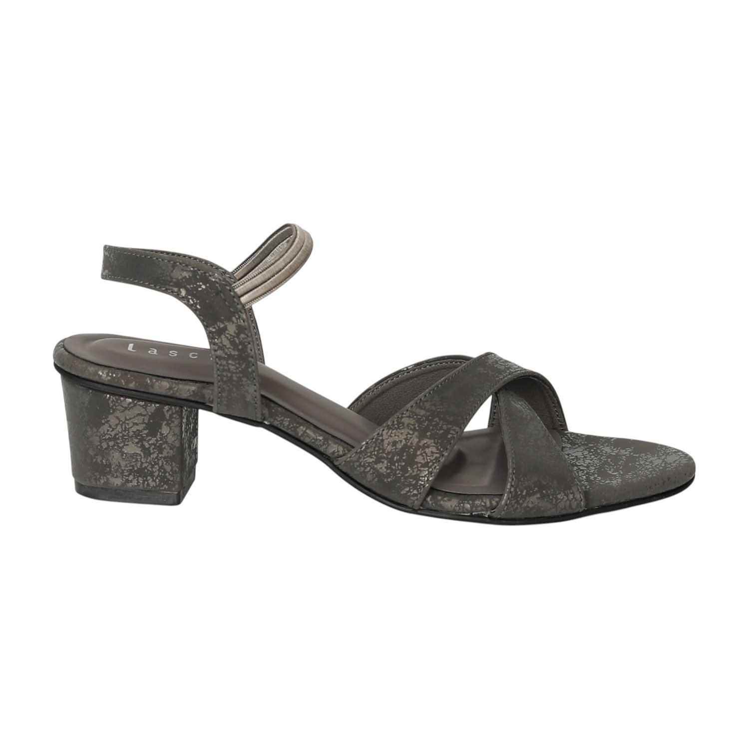 Women Navy Luxe Block Sandals