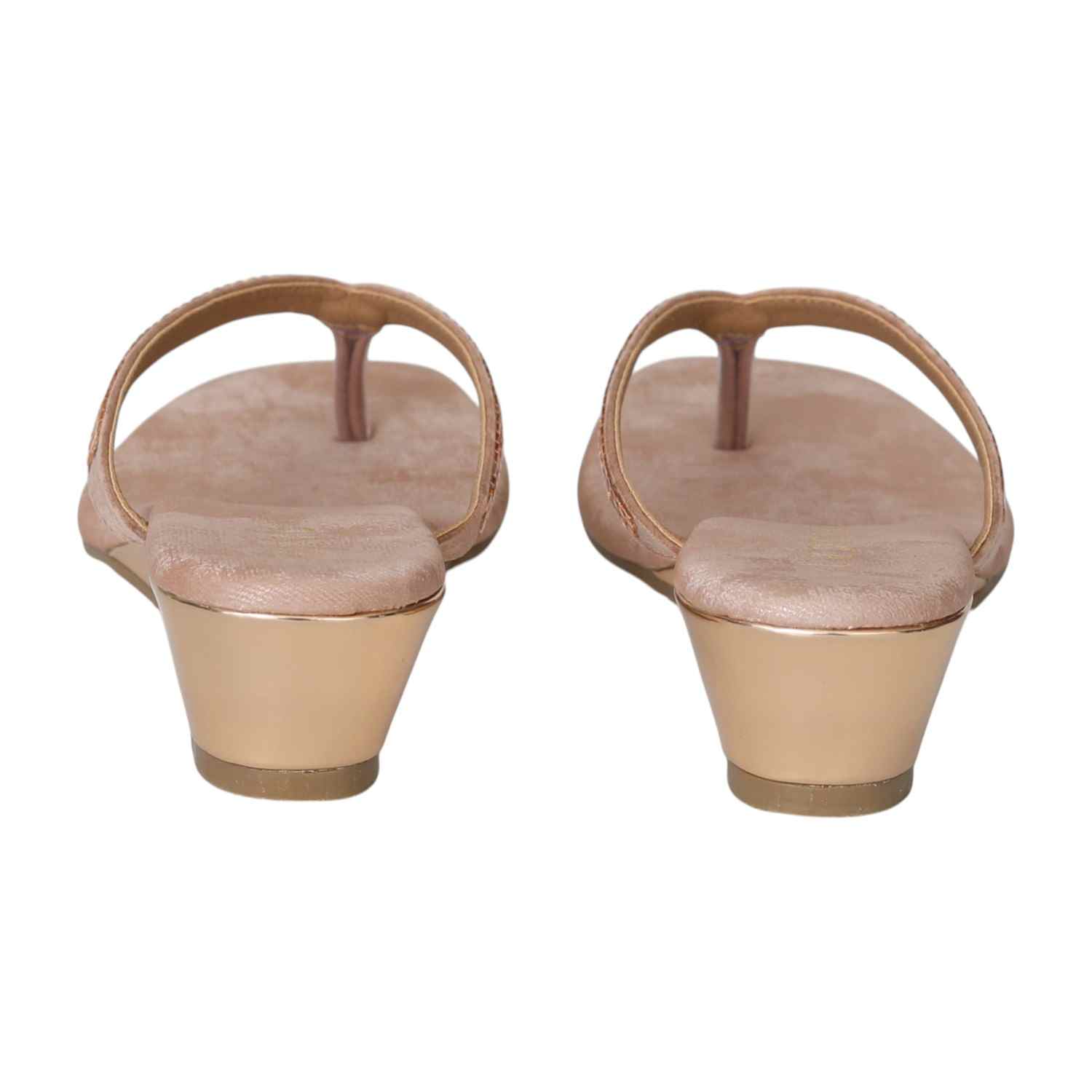 Women Peach Glimmer Touch Sandals