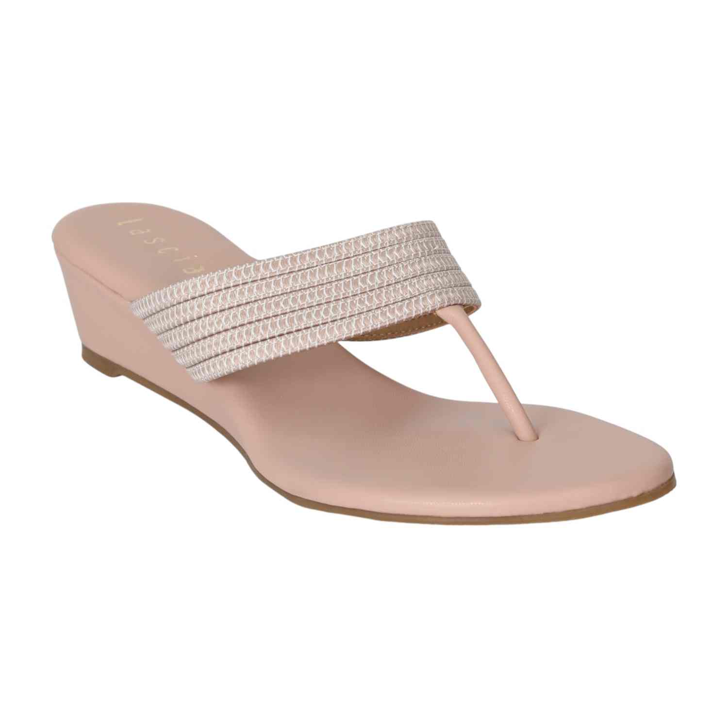 Women Blush Bloom Comfort Heels