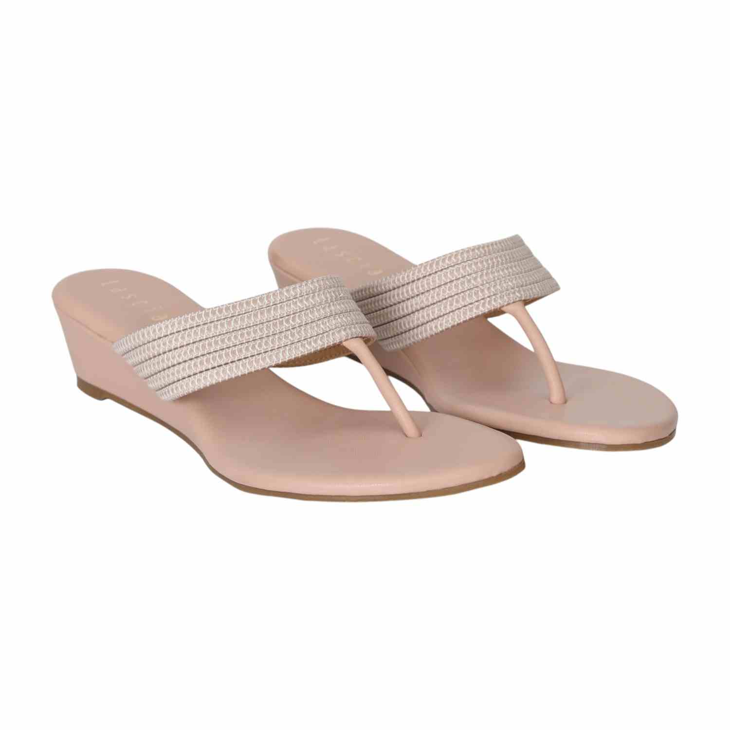 Women Blush Bloom Comfort Heels