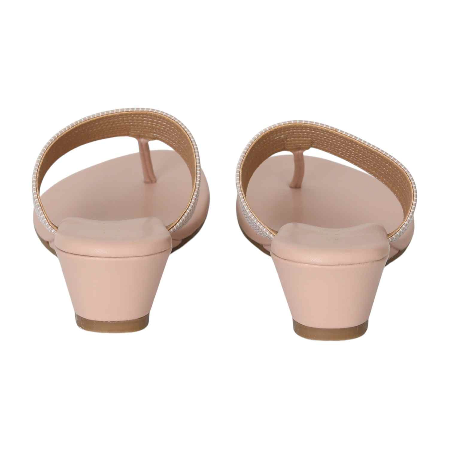 Women Blush Bloom Comfort Heels