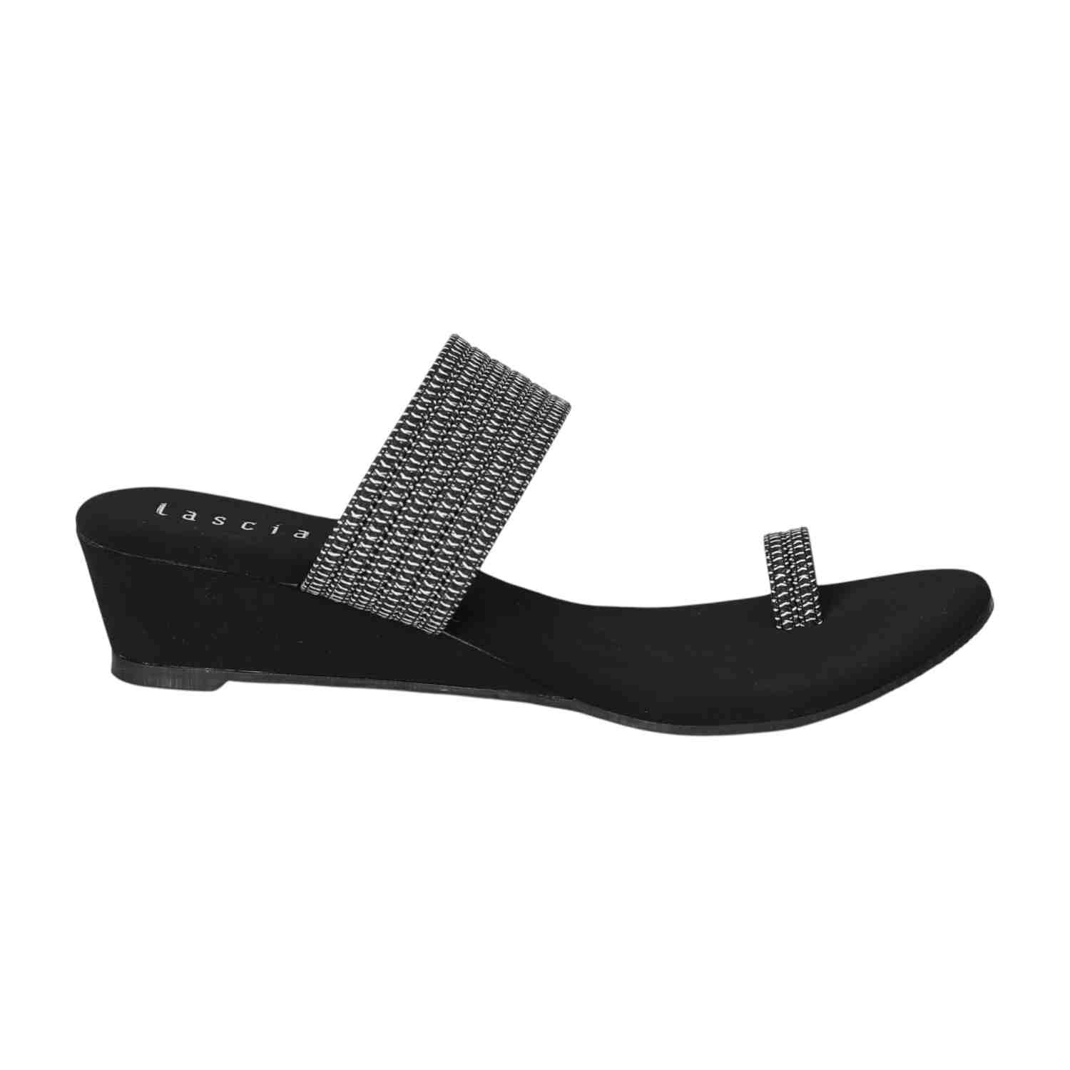 Women's Noir Whisper Toe Ring Flats