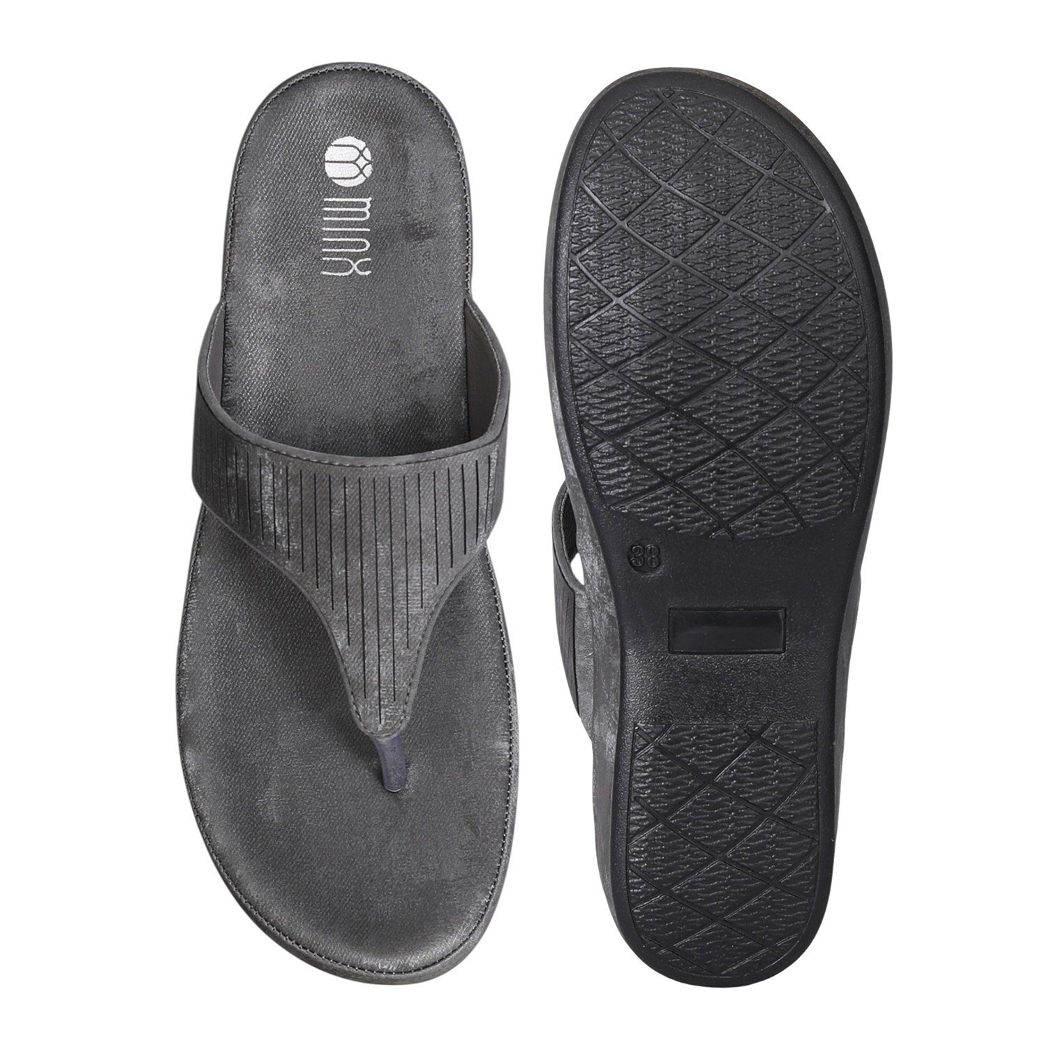Dark Grey Serenity Slides for Women