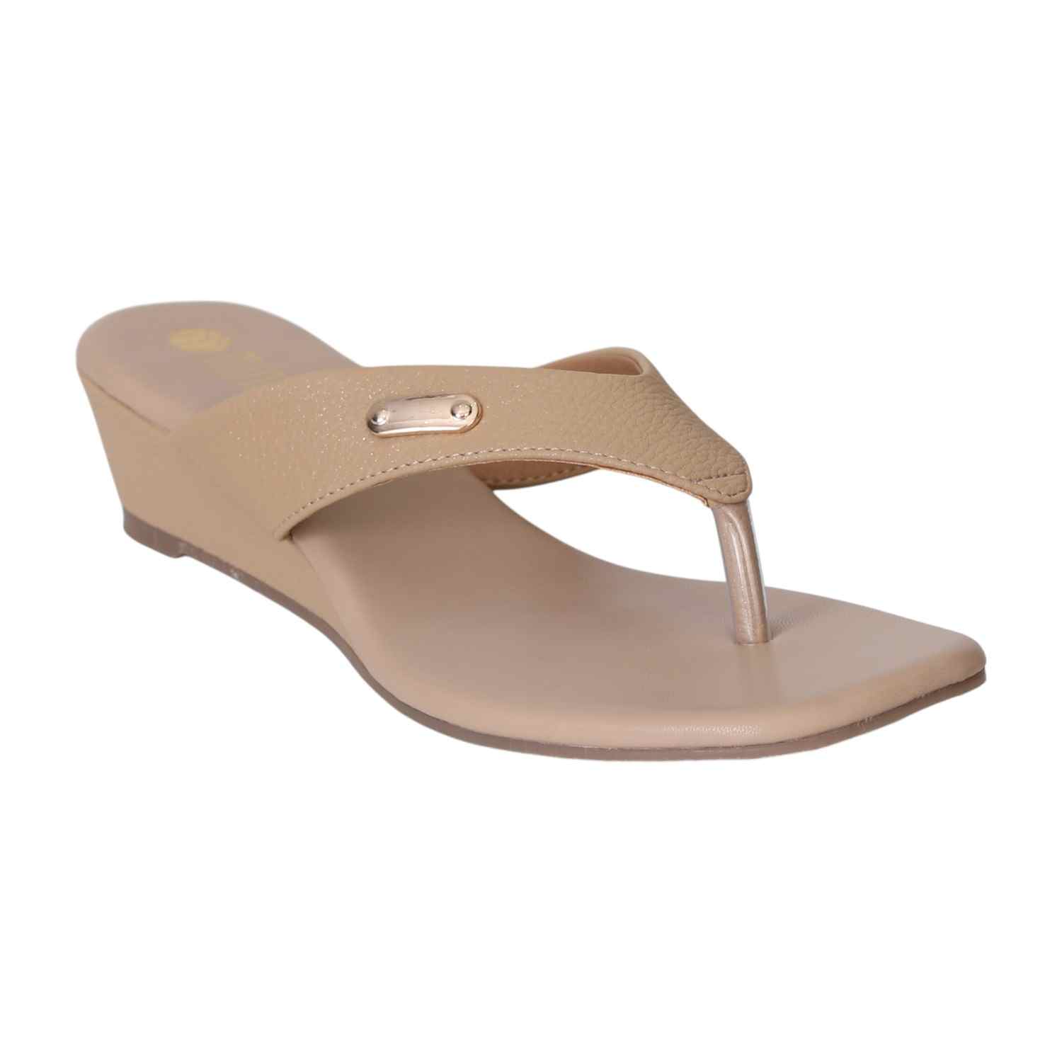 Beige Charm Wedges for Women