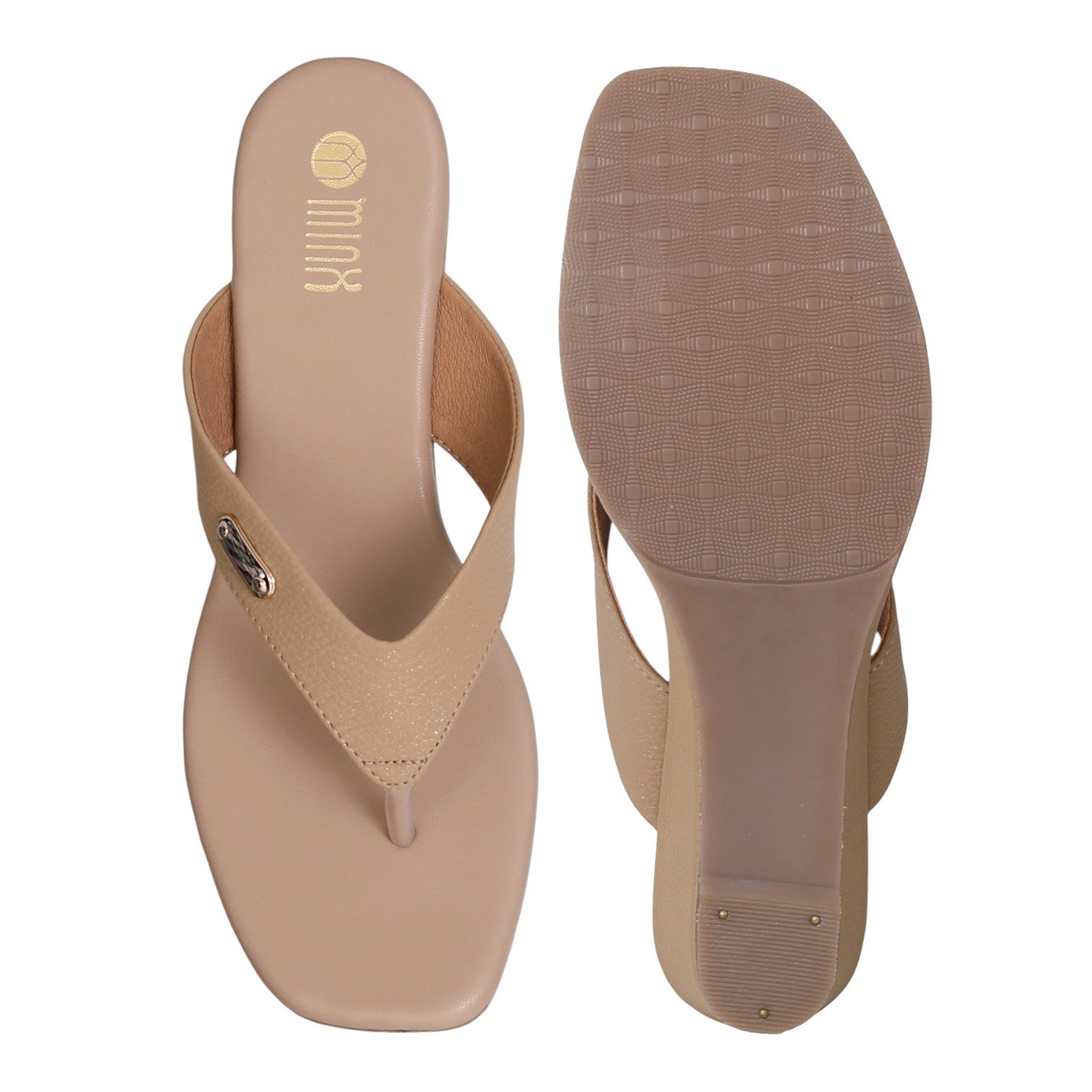 Beige Charm Wedges for Women