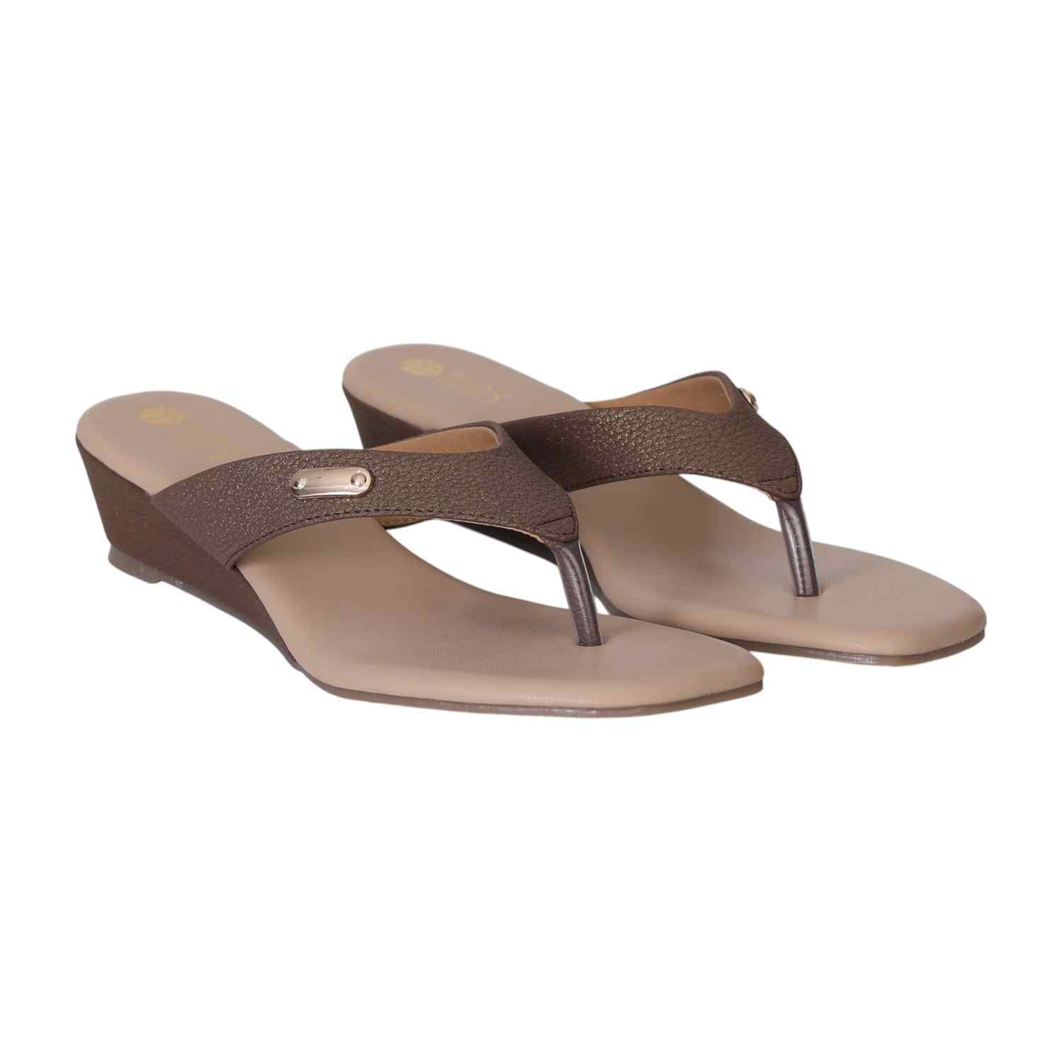 Brown Charm Wedges for Women