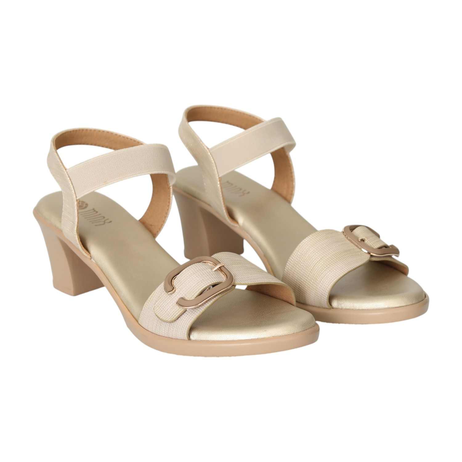 Women's Honey Shimmer Heel Sandals