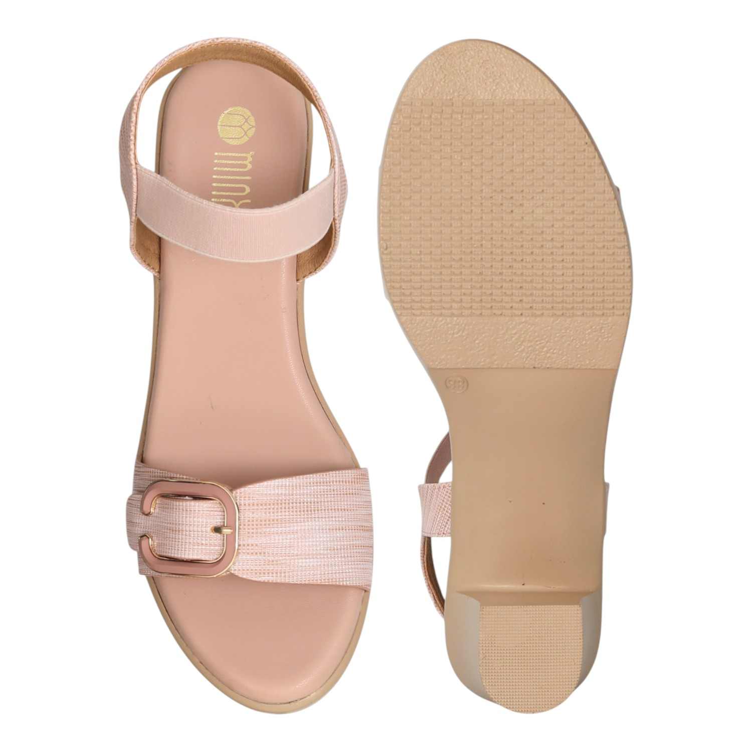 Women's Coral Shimmer Heel Sandals