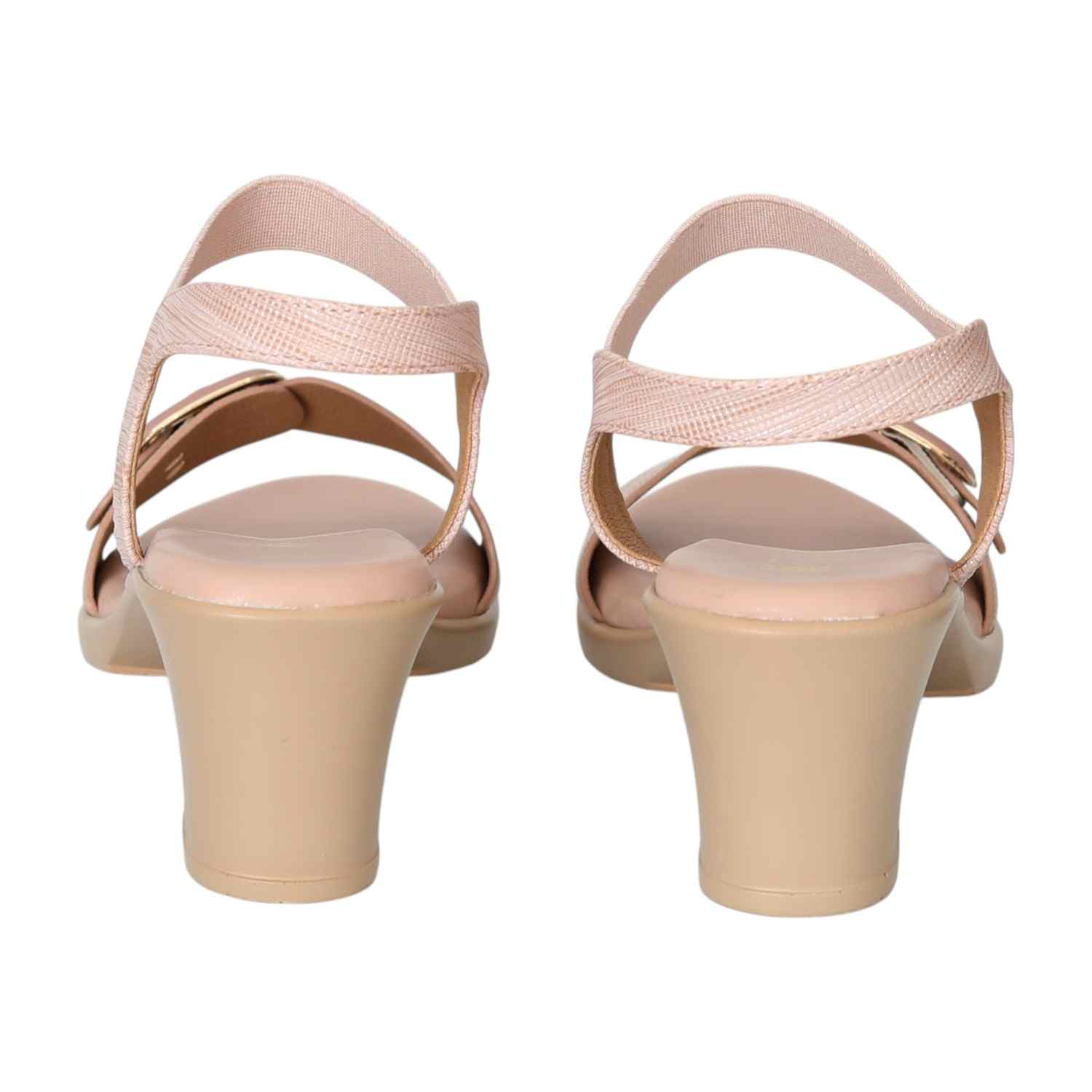 Women's Coral Shimmer Heel Sandals