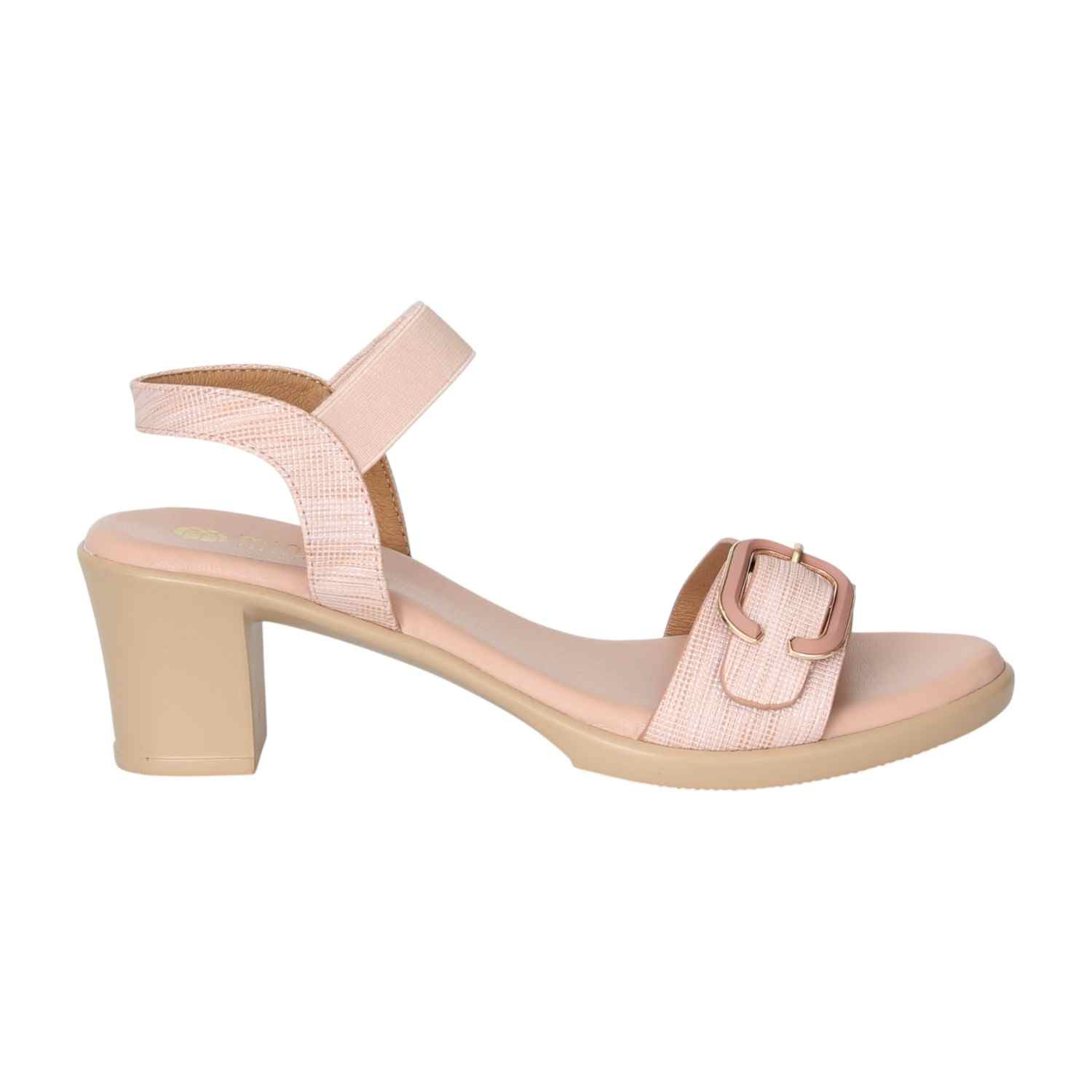 Women's Coral Shimmer Heel Sandals