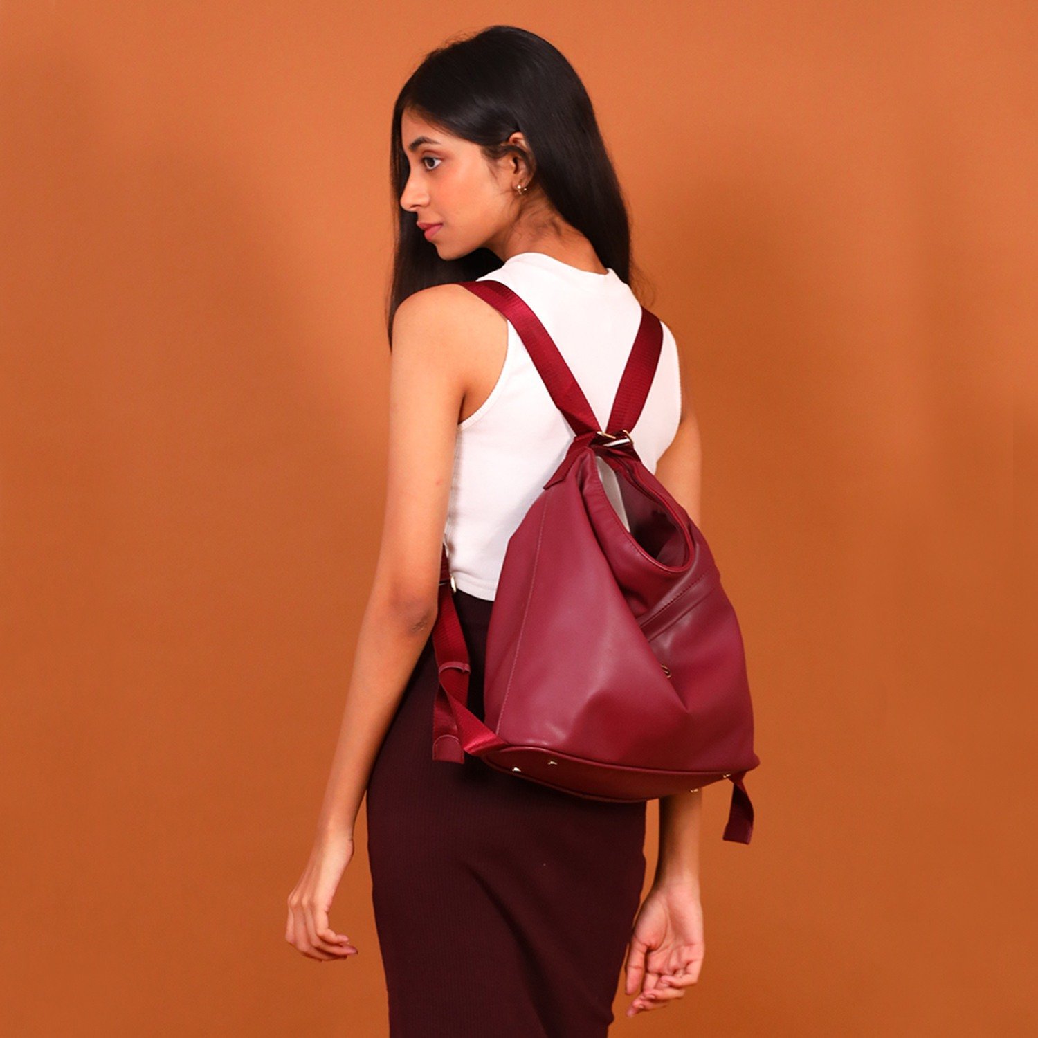 Shape Shifter Beige Tote Bag - Large