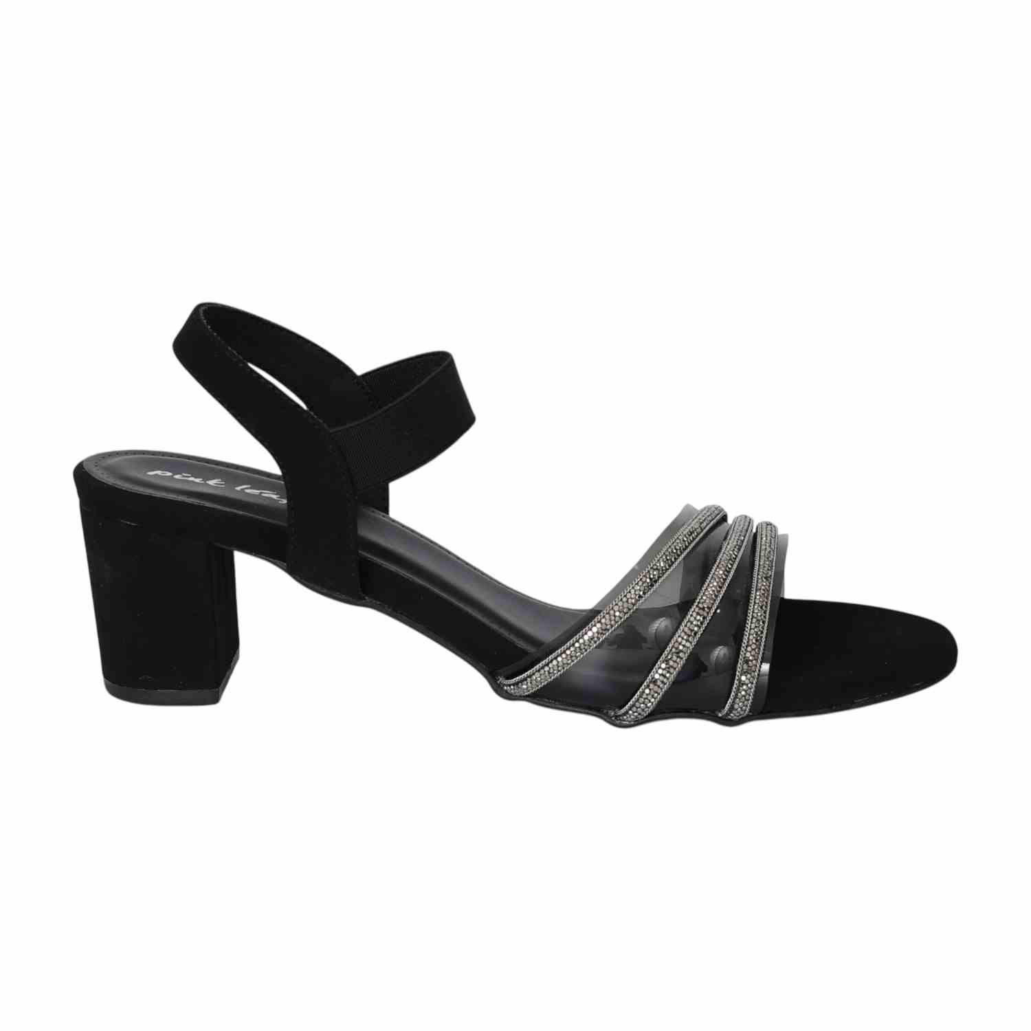 Women's Twilight Gleam Black Heel Sandals