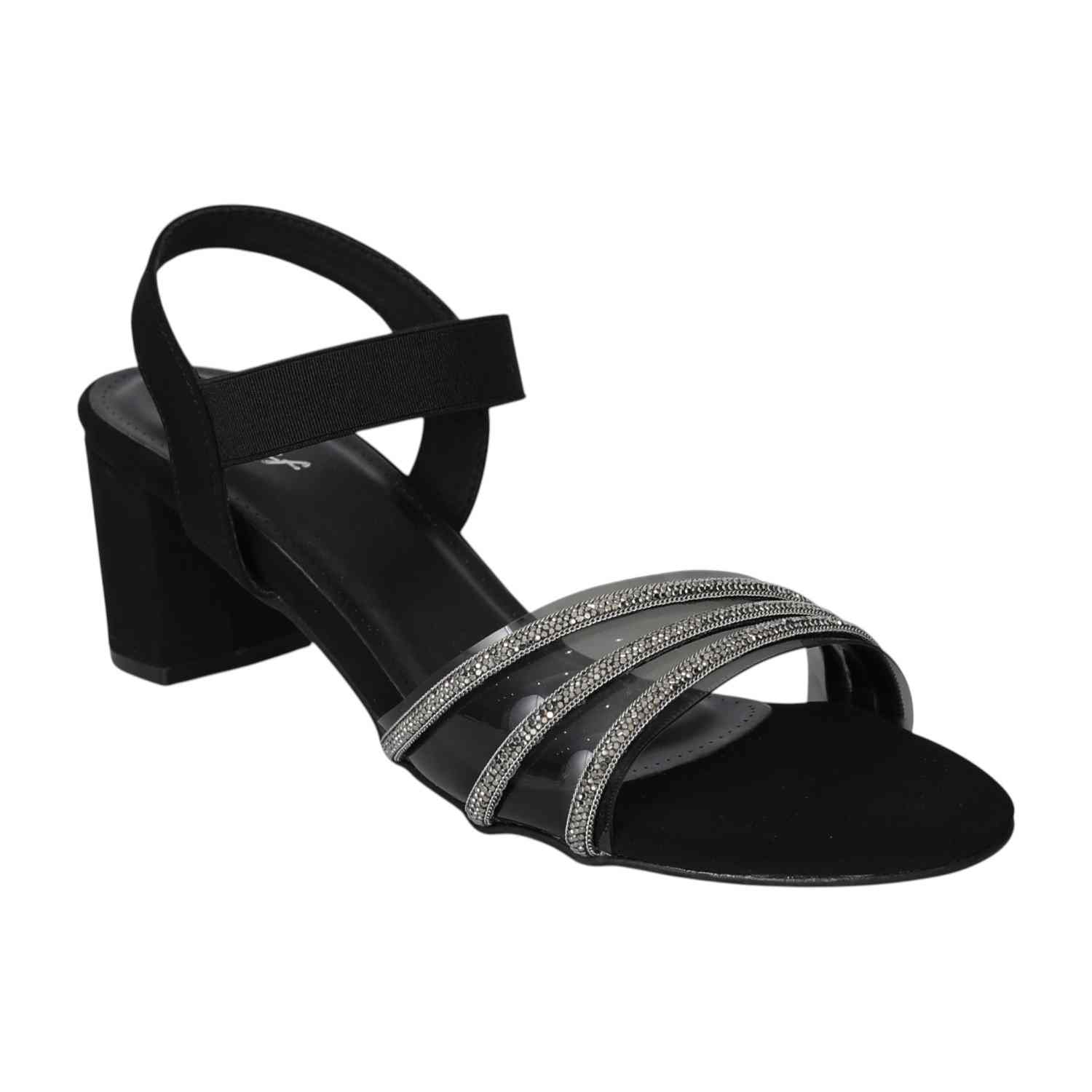 Women's Twilight Gleam Black Heel Sandals