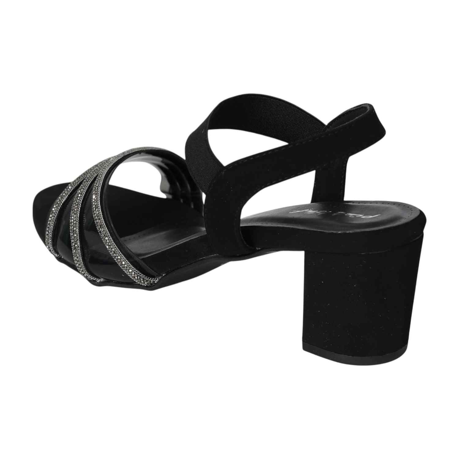 Women's Twilight Gleam Black Heel Sandals