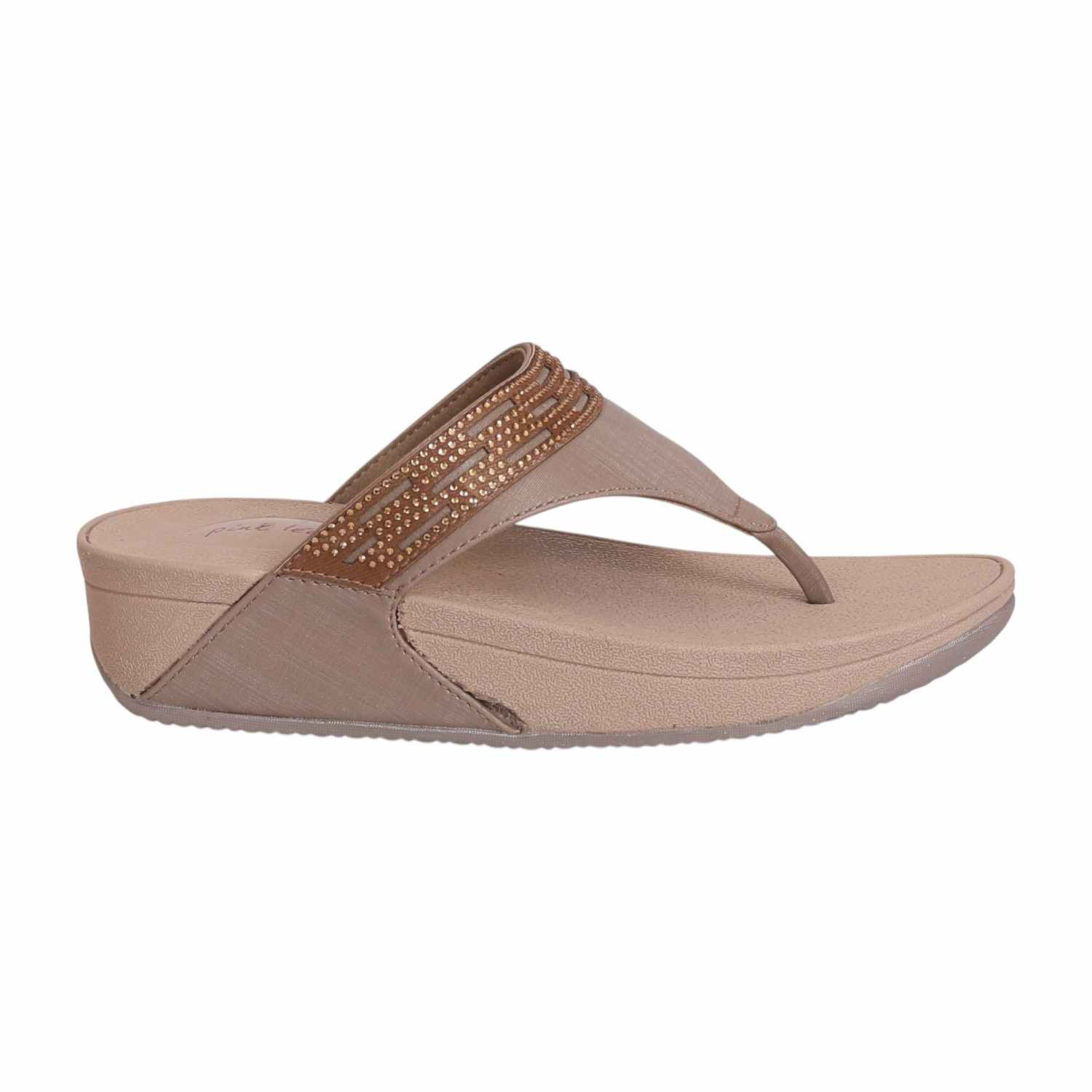 Women's  Whisper Stone Glam Wedge Thong Sandal