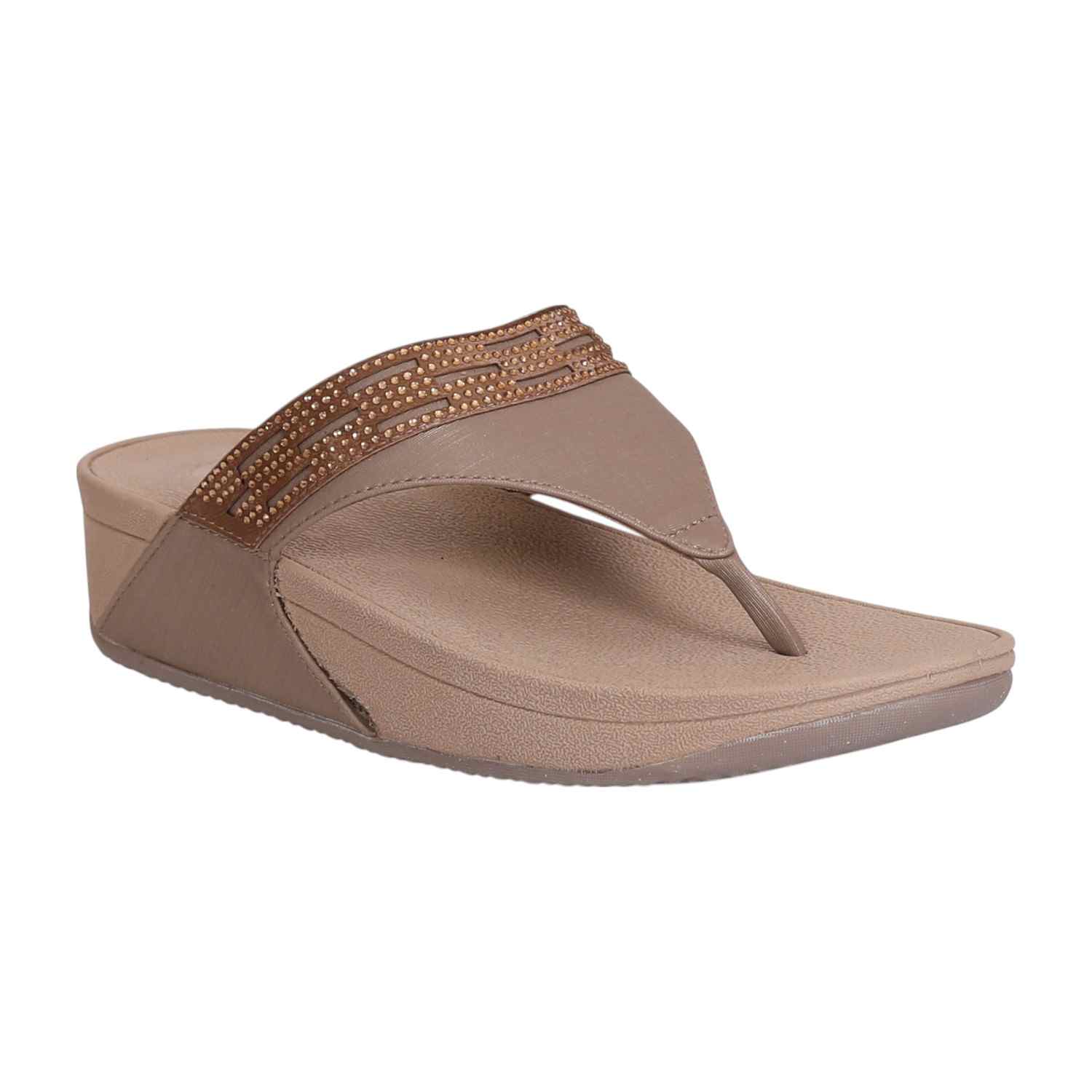 Women's  Whisper Stone Glam Wedge Thong Sandal