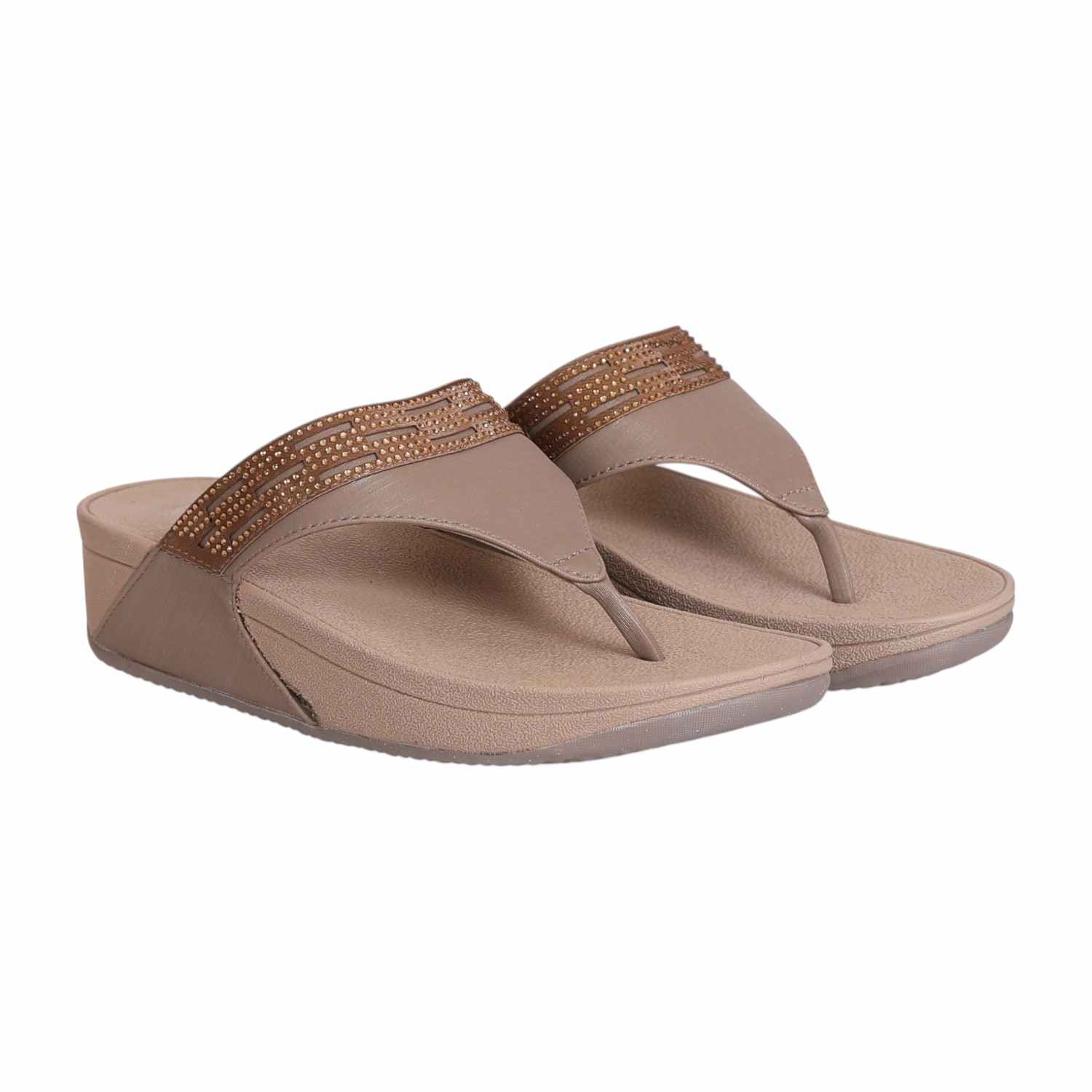 Women's  Whisper Stone Glam Wedge Thong Sandal