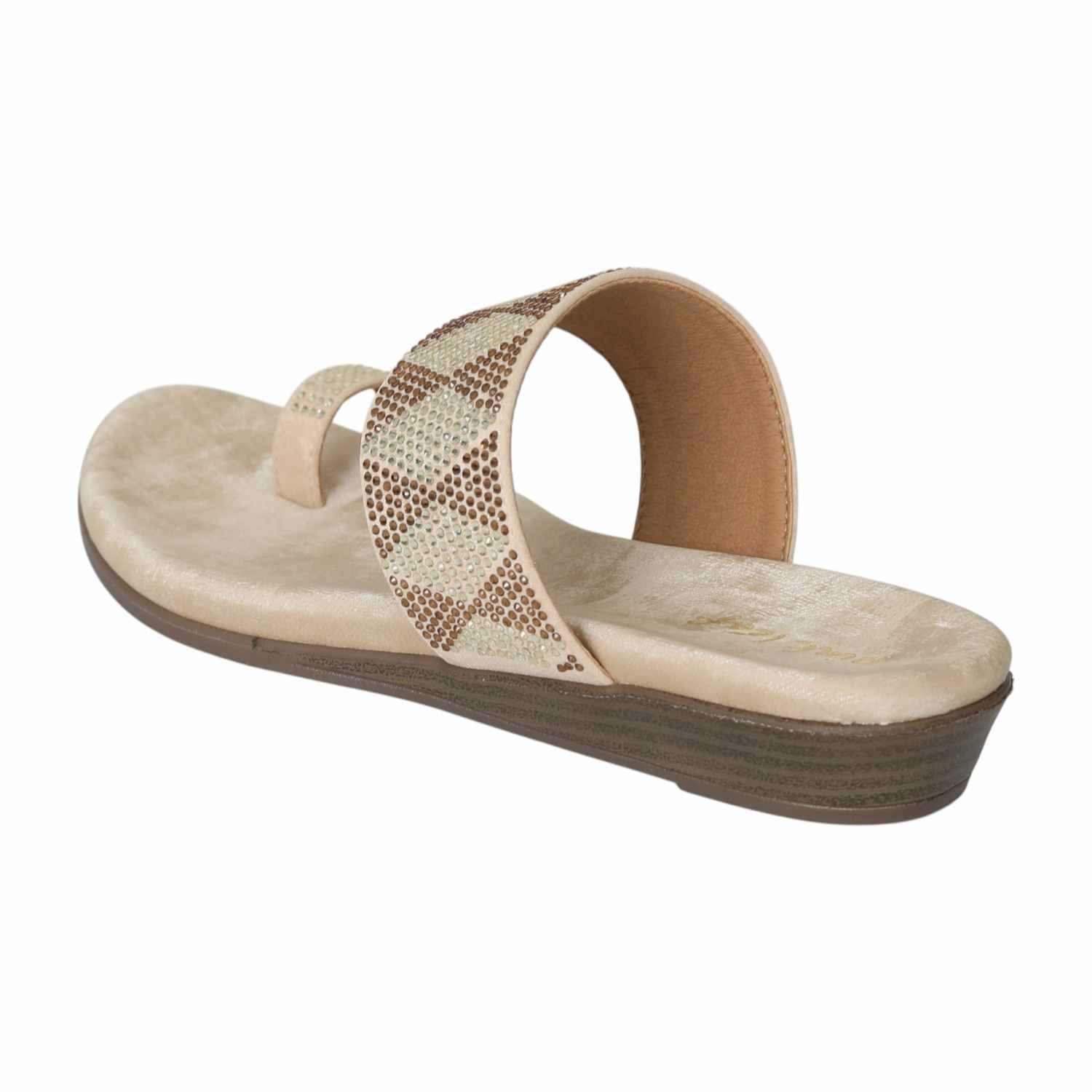 Women's Golden Dust Toe Ring Flats
