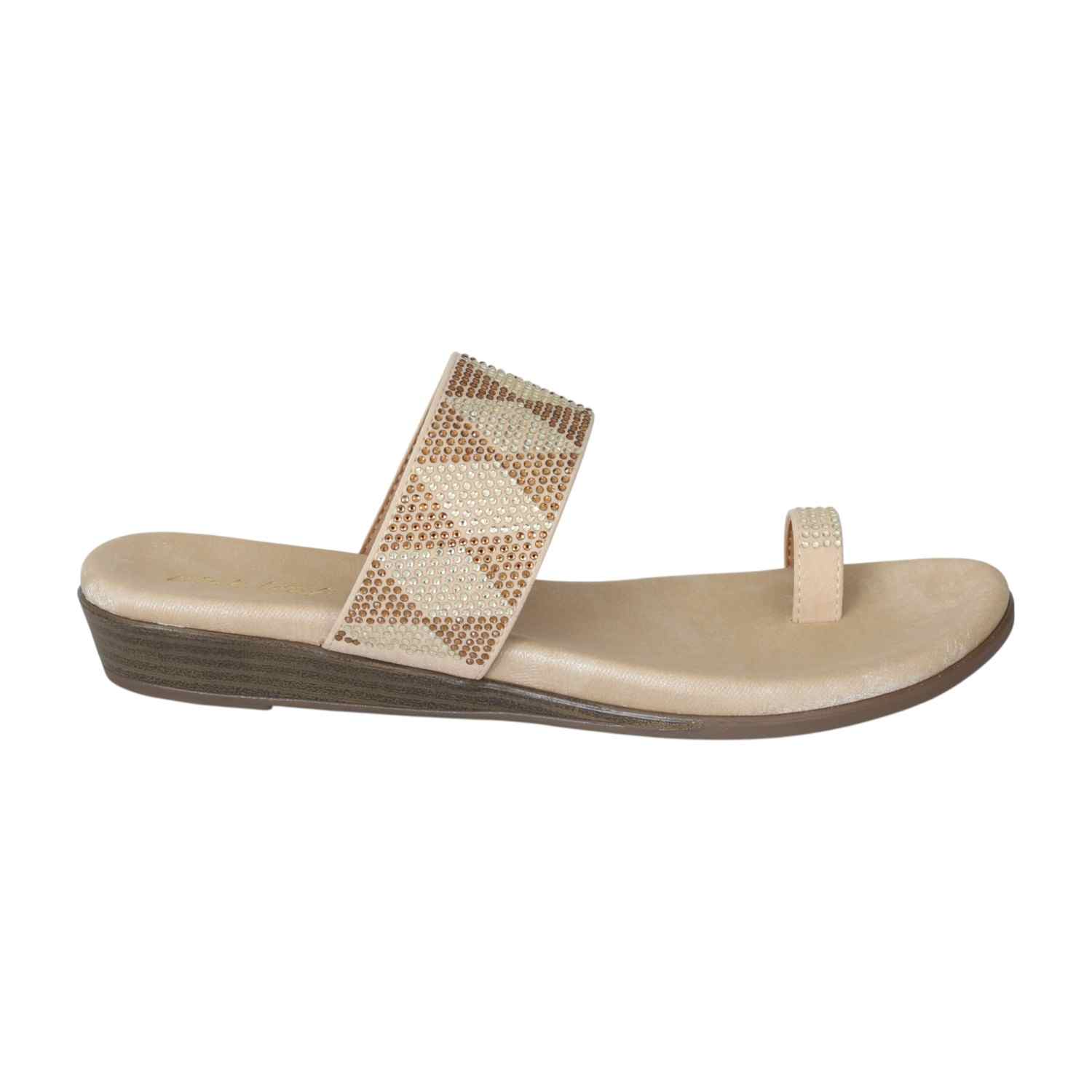 Women's Golden Dust Toe Ring Flats