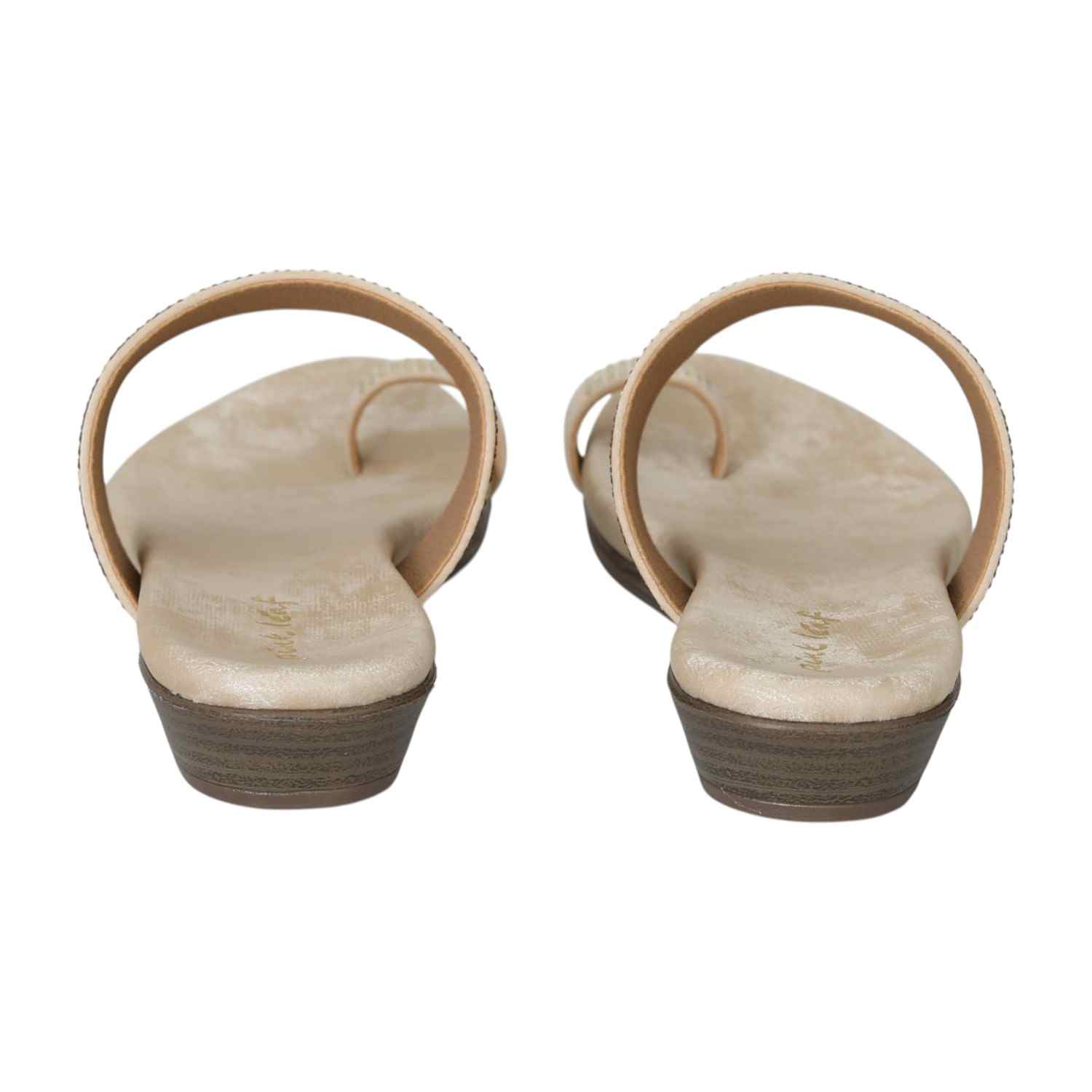 Women's Golden Dust Toe Ring Flats