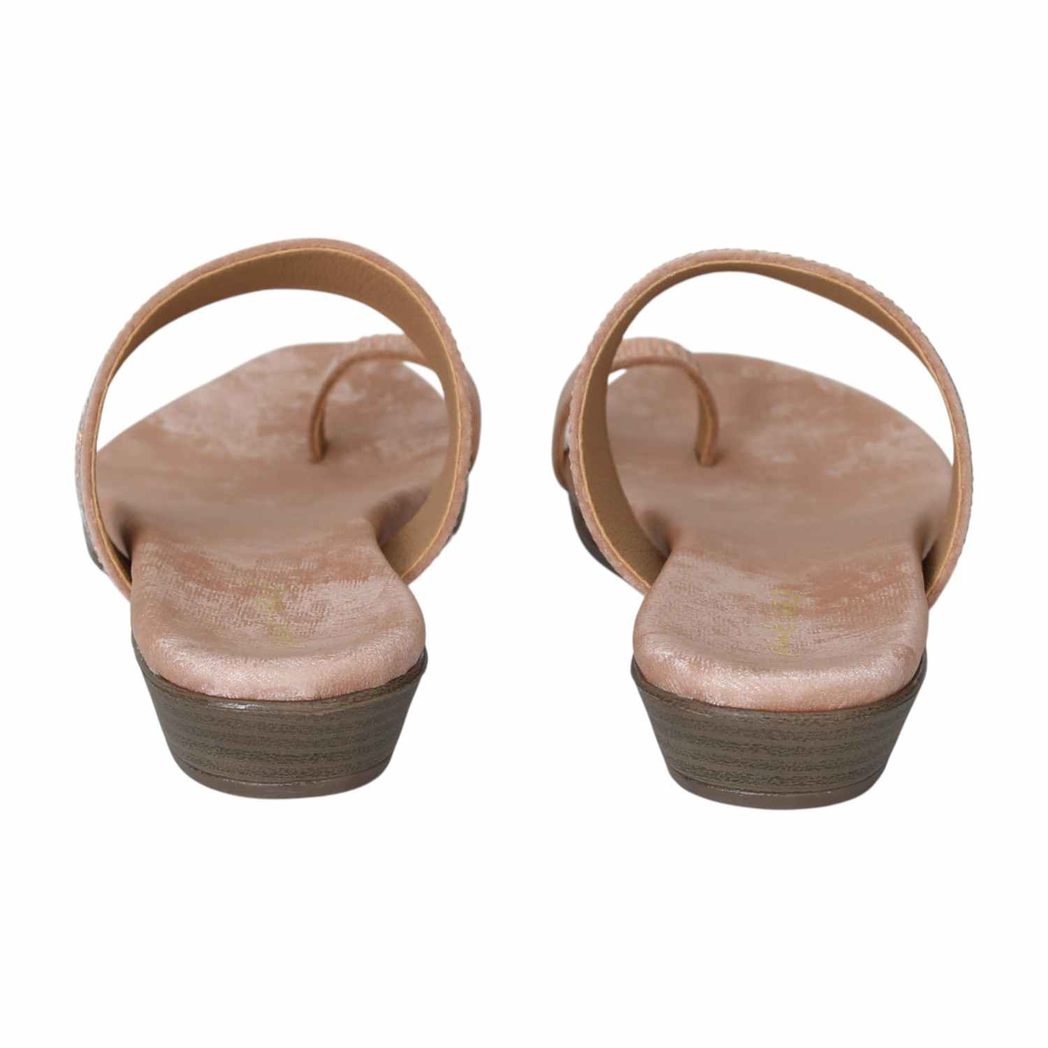 Women's Blush Glow Toe Ring Flats