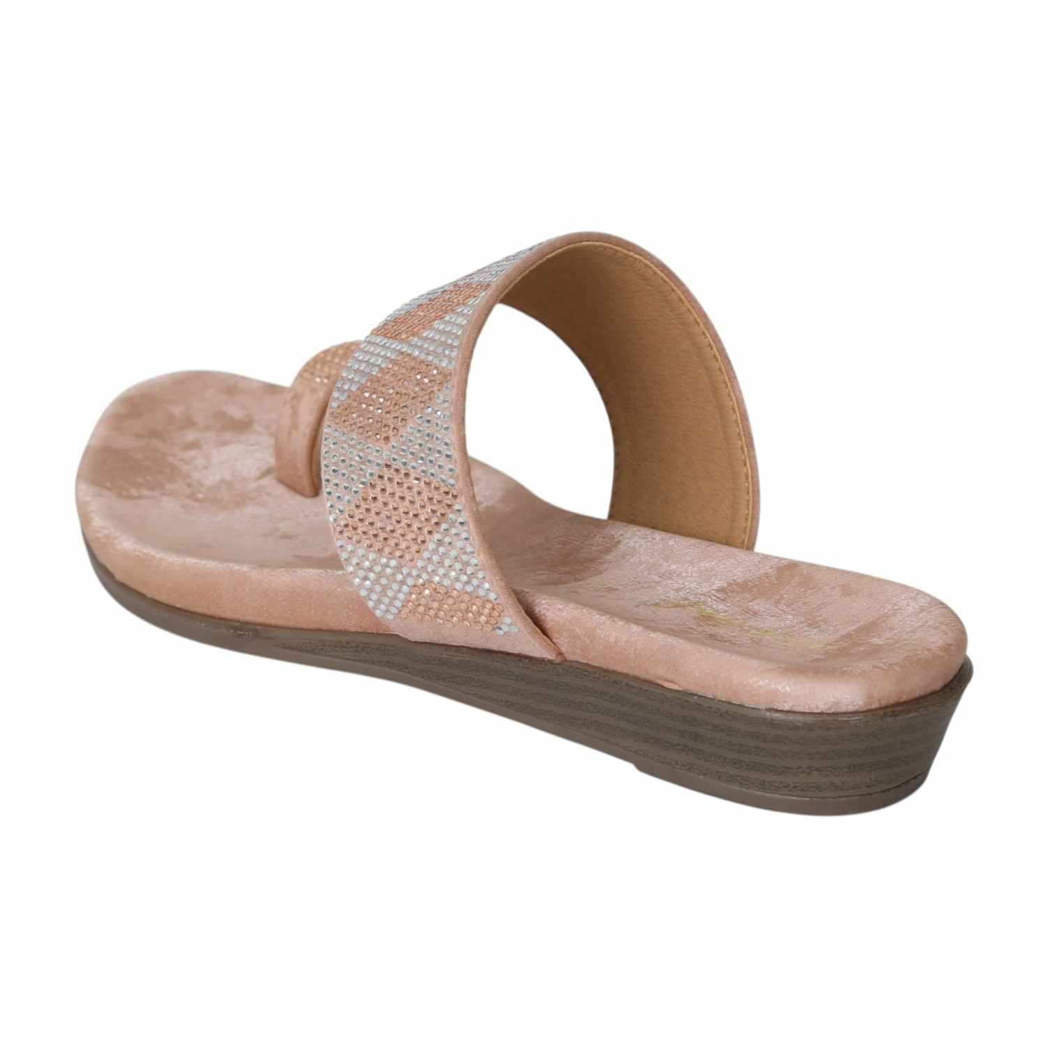 Women's Blush Glow Toe Ring Flats