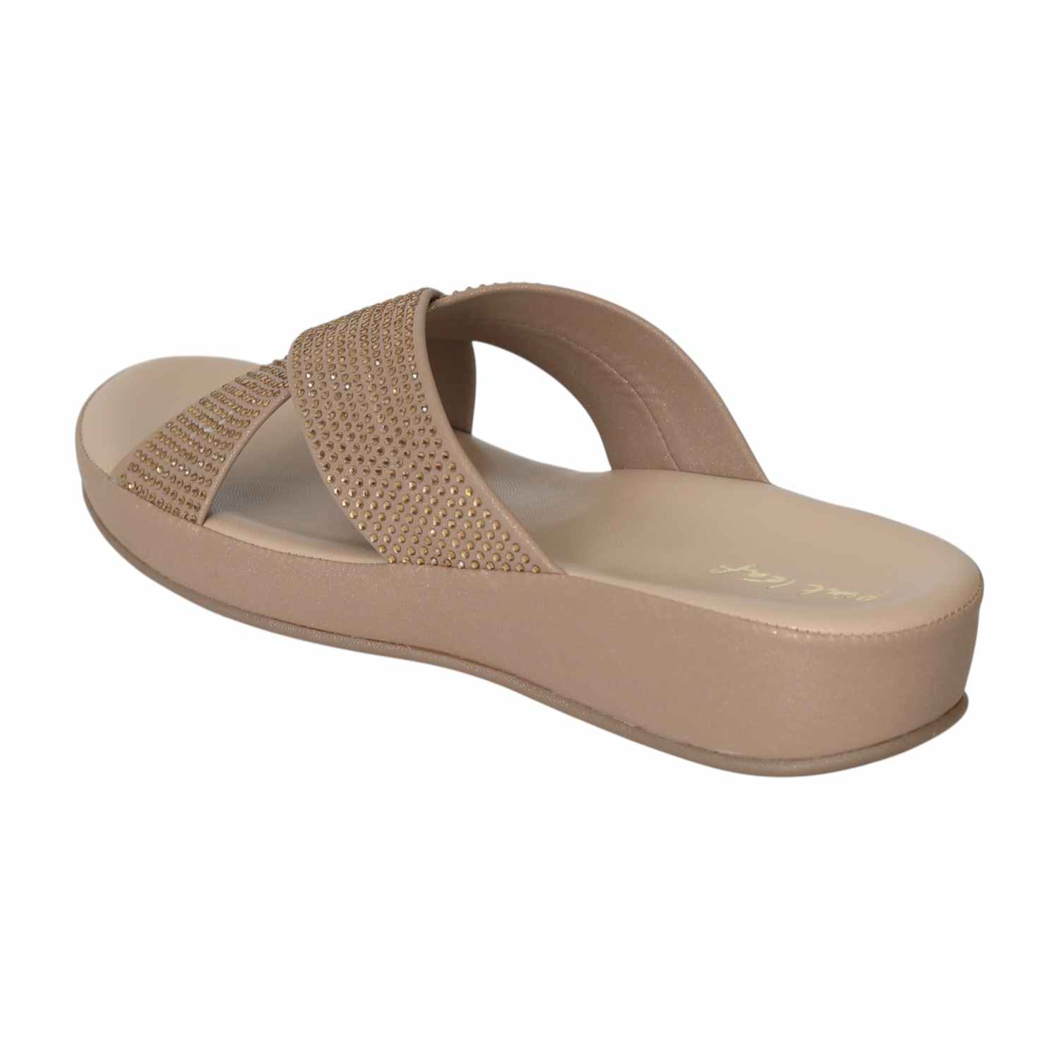 Women's Antique Glow Cross-Strap Slides