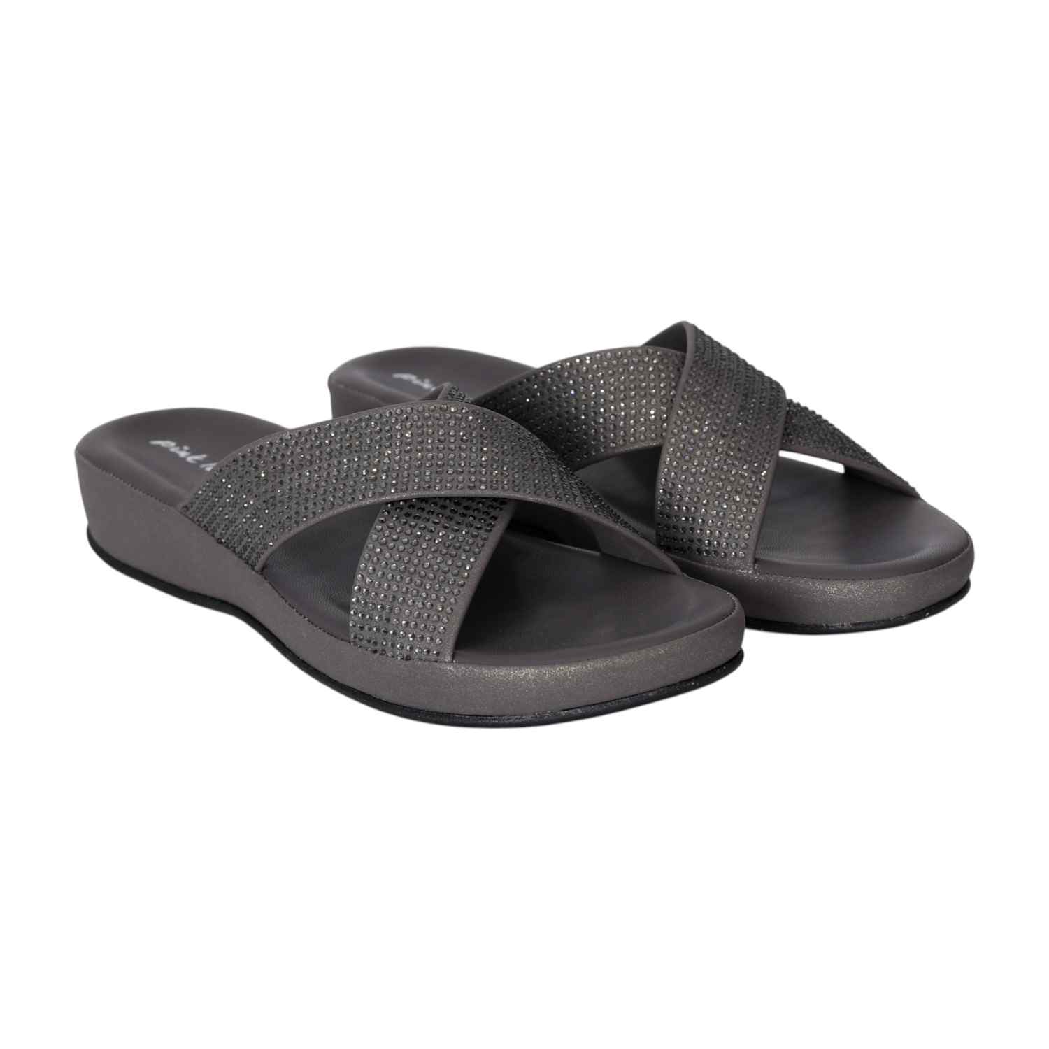 Women's Moonlit Shine Cross-Strap Slides