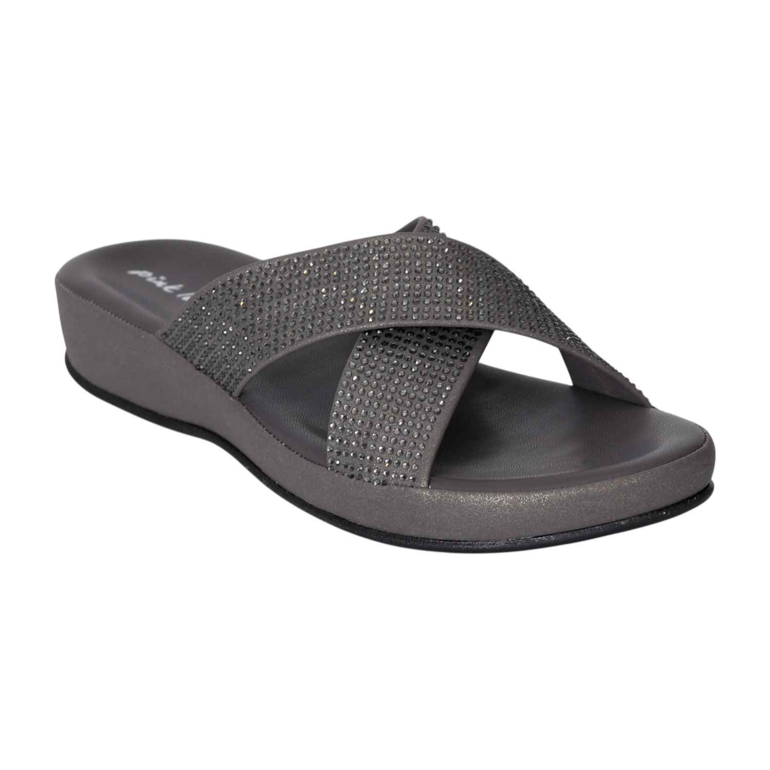 Women's Moonlit Shine Cross-Strap Slides