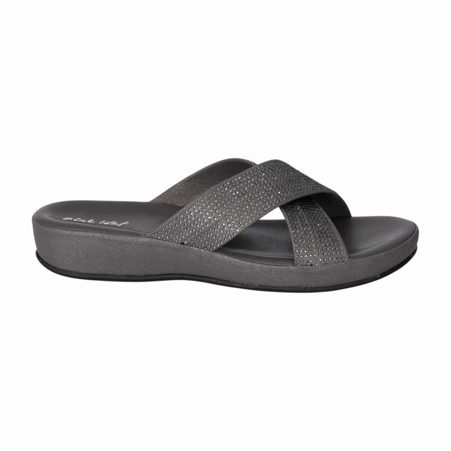 Women's Moonlit Shine Cross-Strap Slides