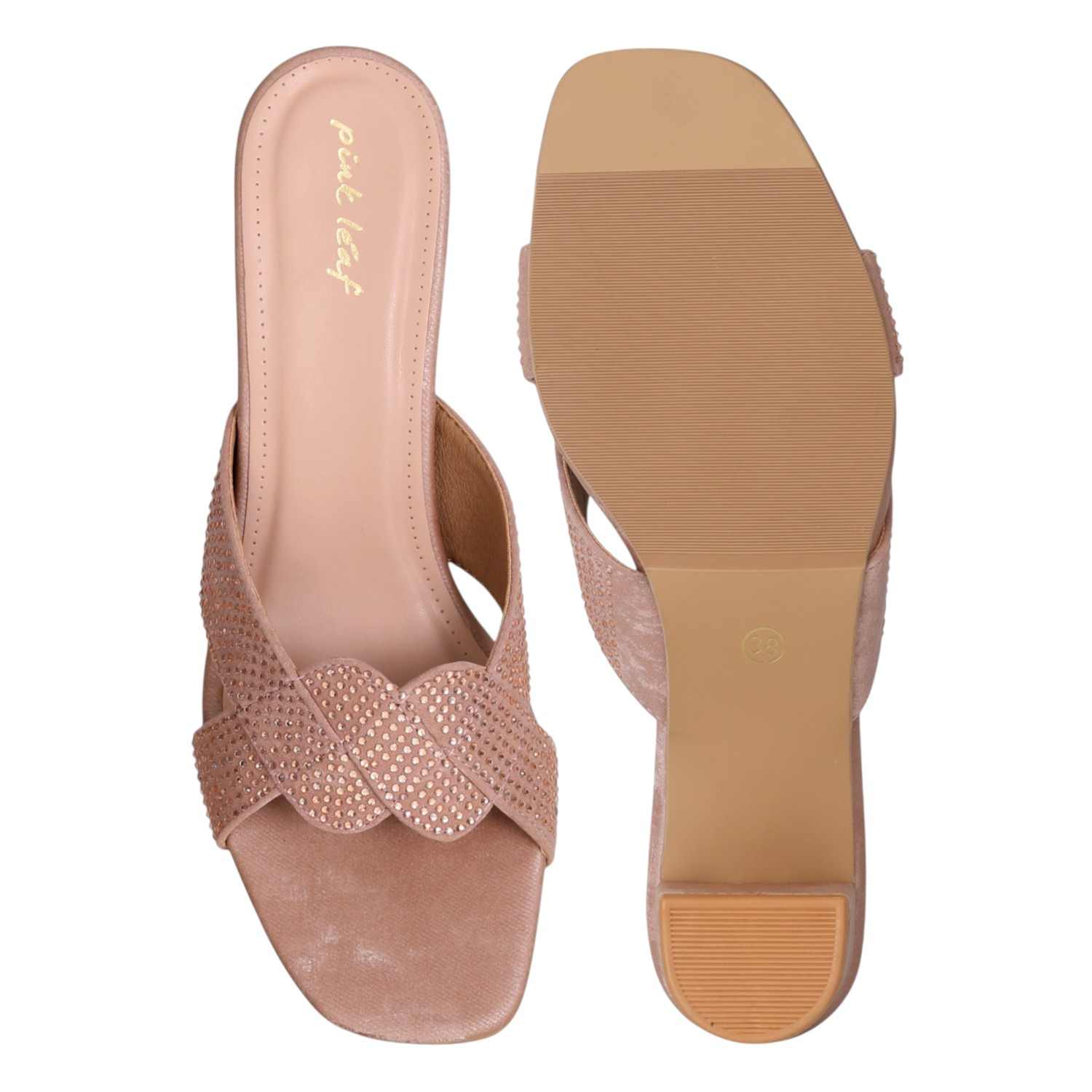 Women's Rosé Radiance Braided Heels